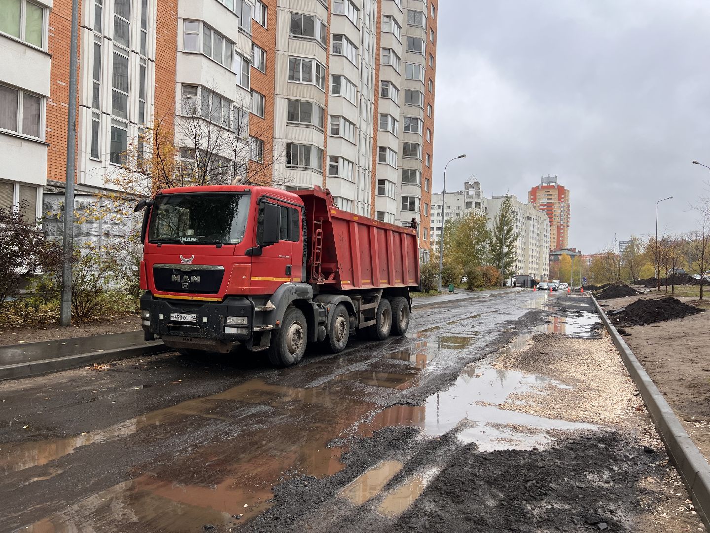 Балашиха, Подмосковье, Благоустройство дворов, асфальтирование дворов дорог,