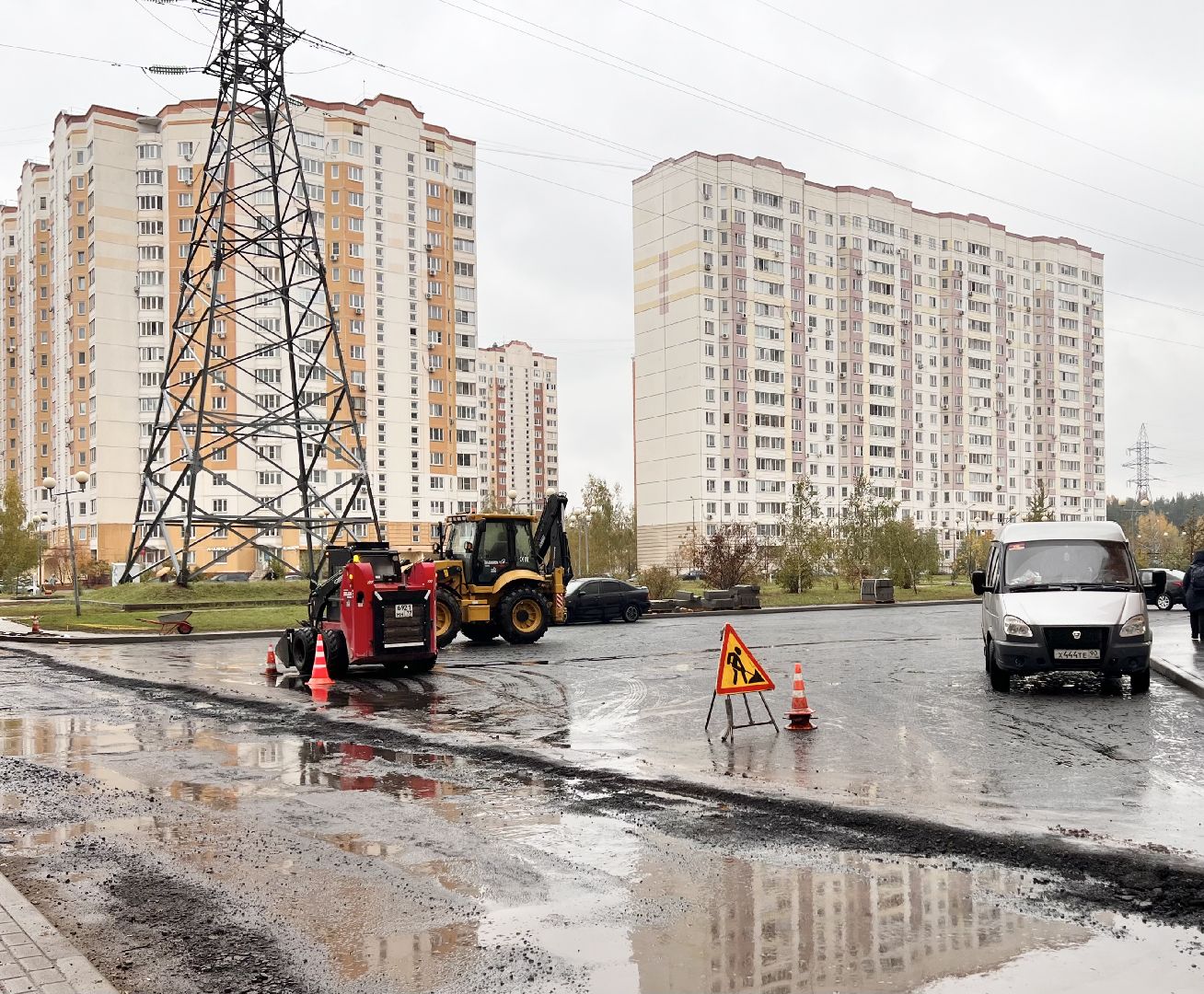 Балашиха, Подмосковье, Благоустройство дворов, асфальтирование дворов дорог,