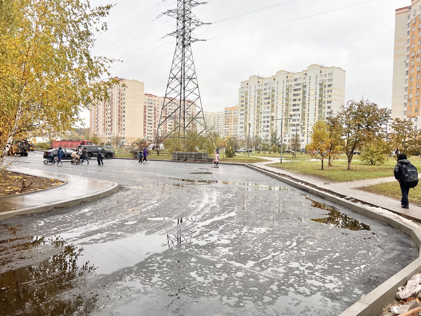 Балашиха, Подмосковье, Благоустройство дворов, асфальтирование дворов дорог,