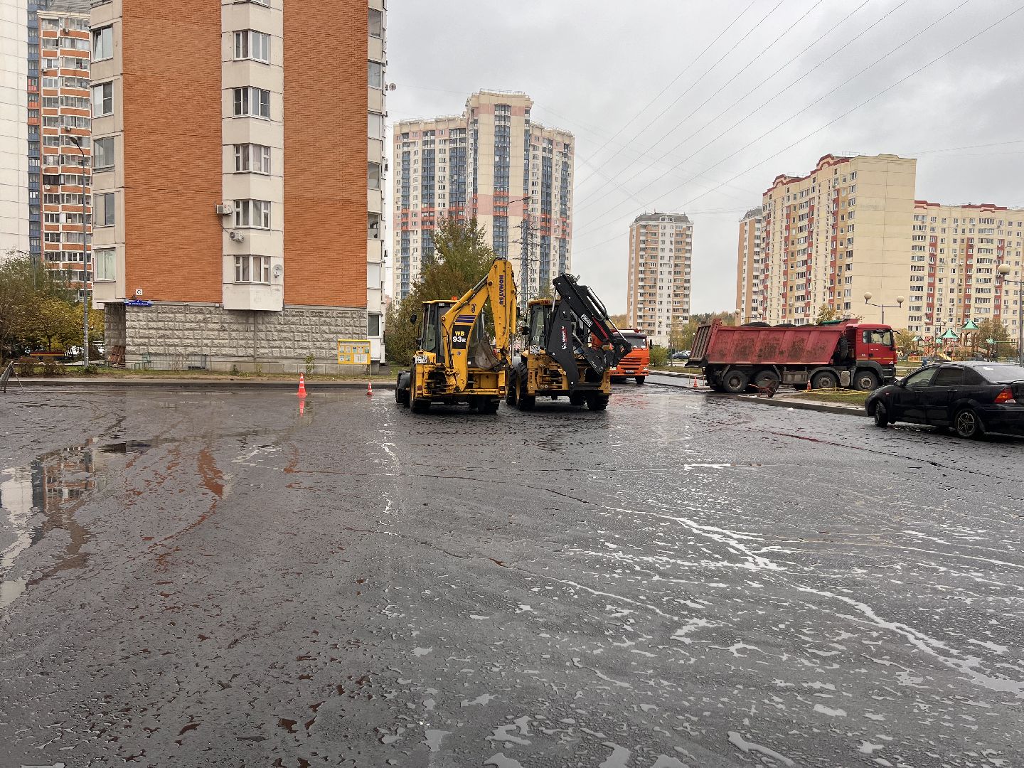 Балашиха, Подмосковье, Благоустройство дворов, асфальтирование дворов дорог,