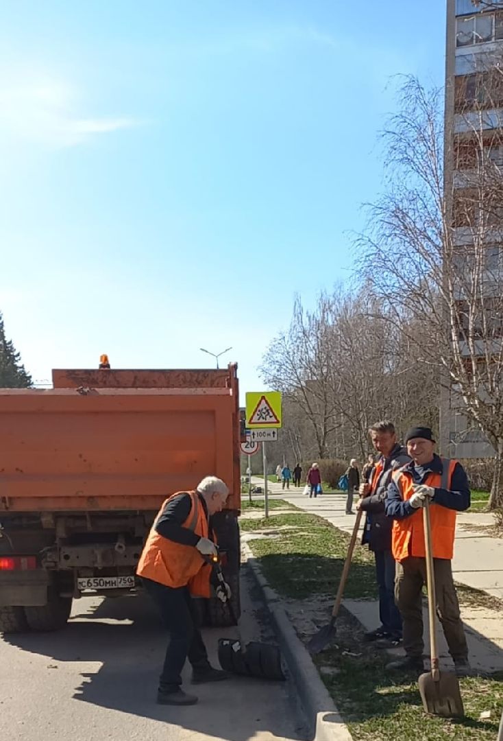 чистота, комфортная среда, Протвино, коммунальщики, весна, субботники