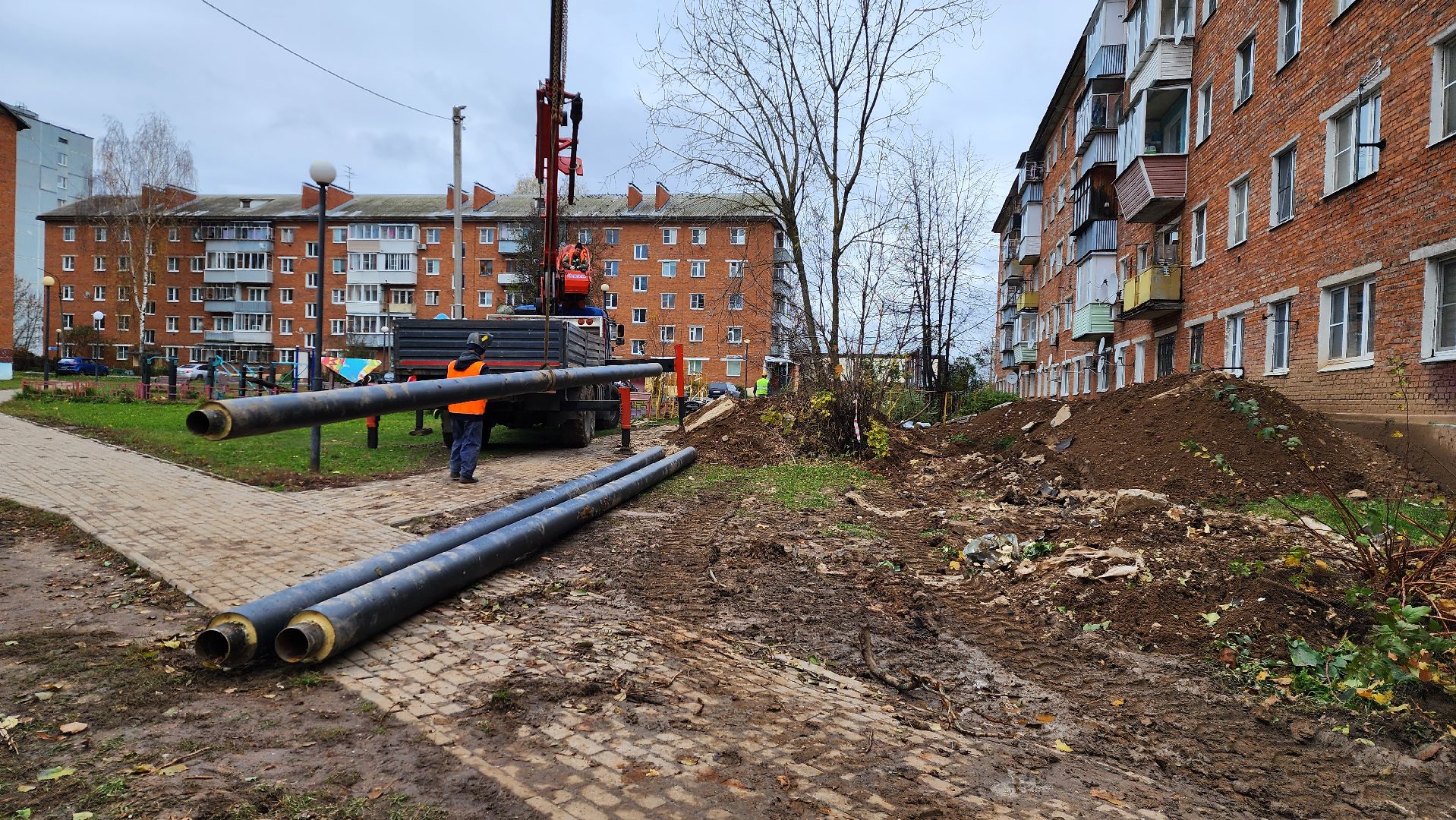 теплотрасса, ремонтные работы, жкх,