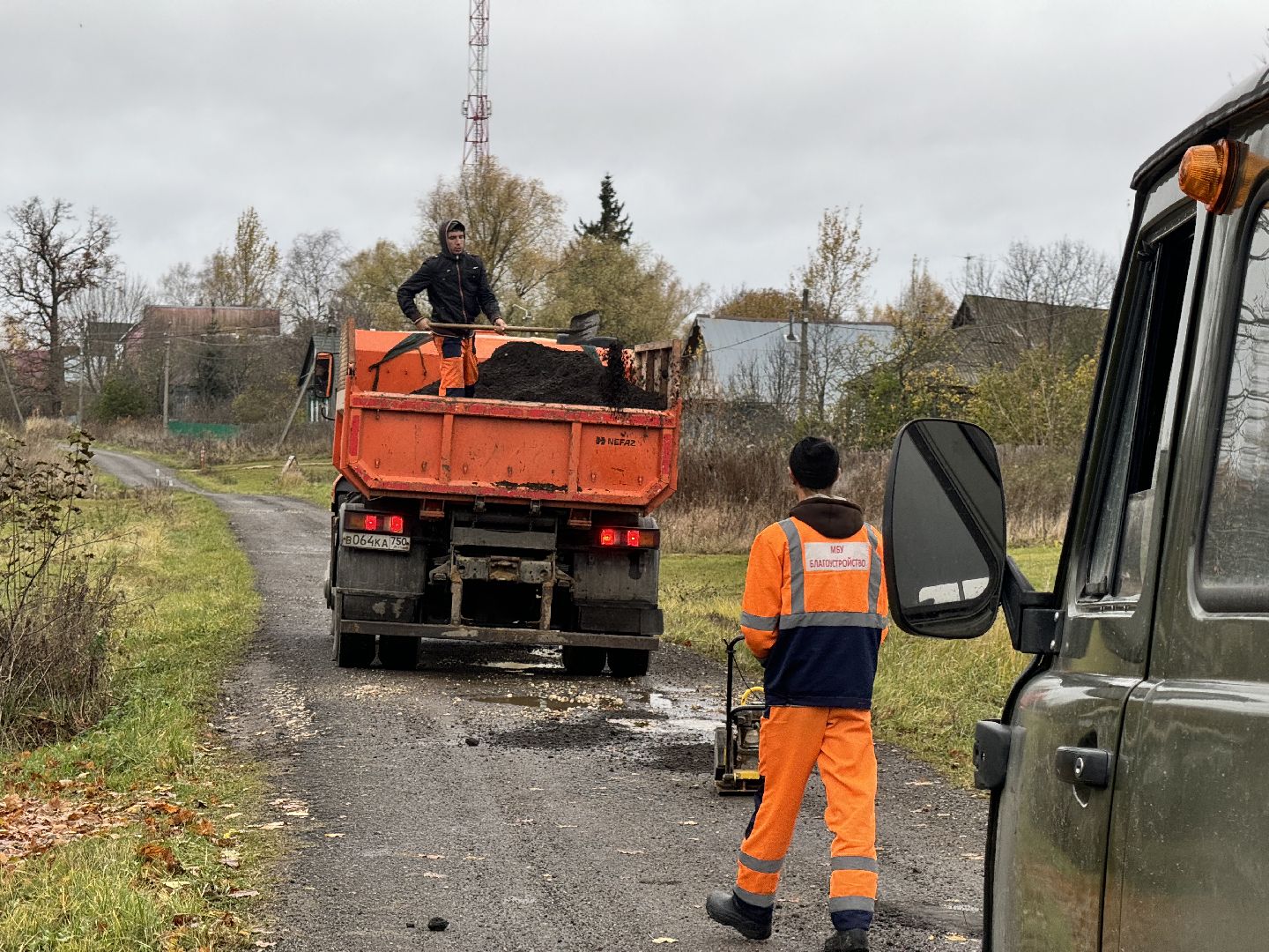 шаховская, ямочный ремонт, ямочный ремонт дорог,выездная администрация,
