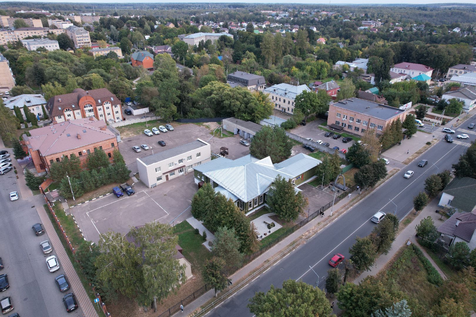 видео с коптера, руза, музей, культура,