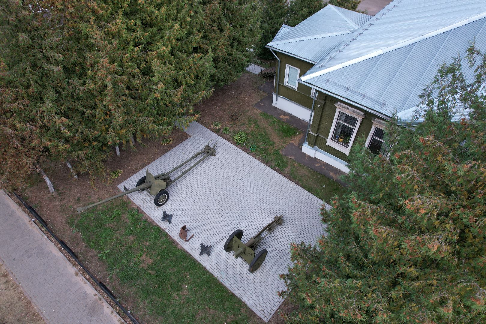 видео с коптера, руза, музей, культура,