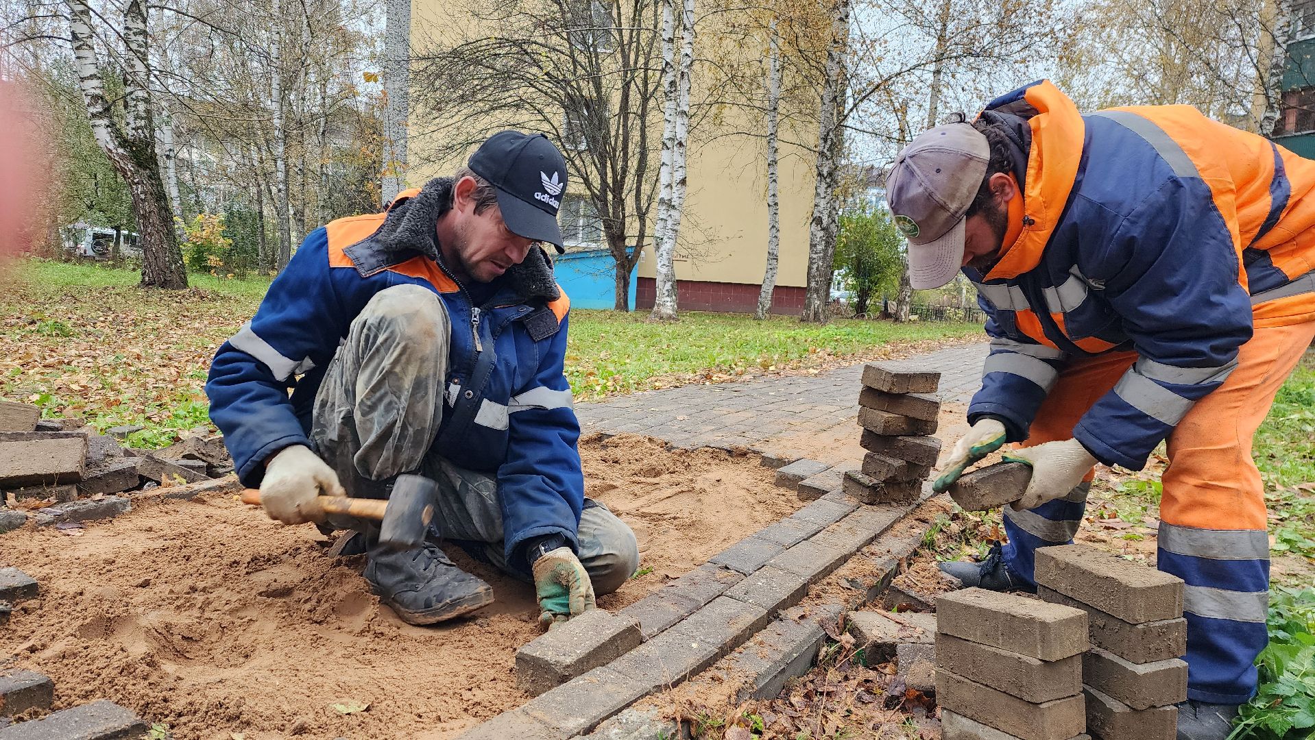 благоустройство, пешеходная дорожка, ремонт тротуара,