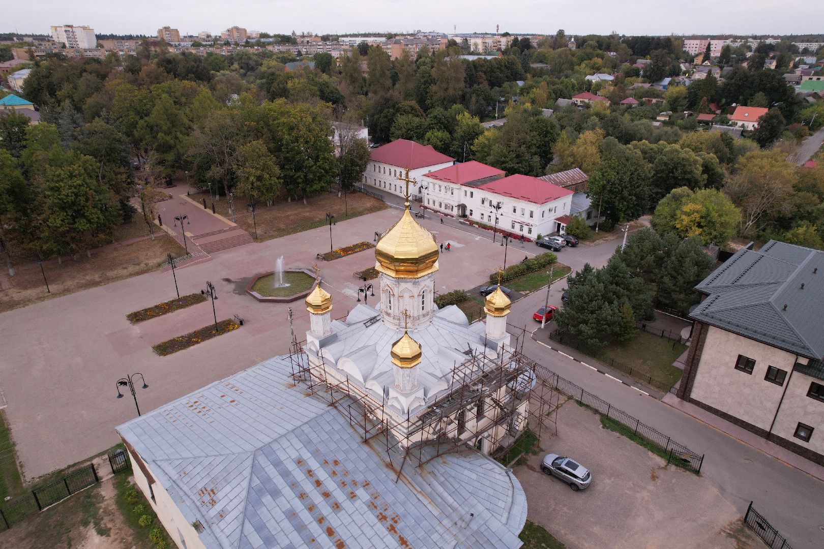 видео с коптера, руза, музей, культура,