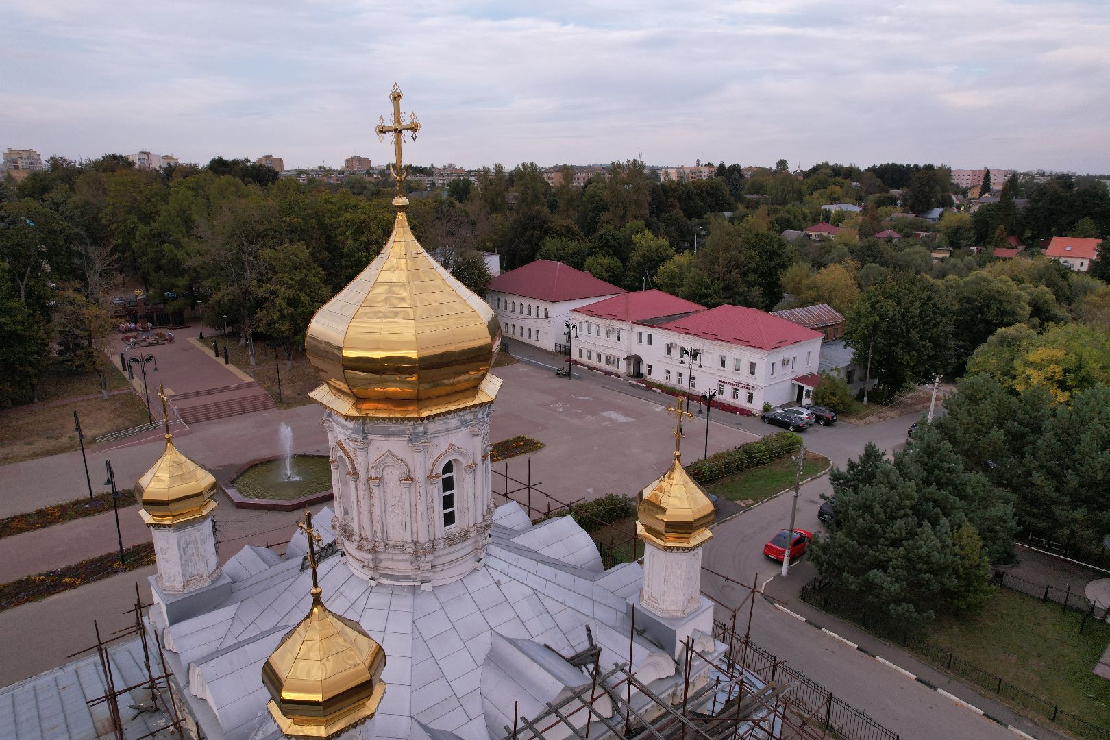 видео с коптера, руза, музей, культура,