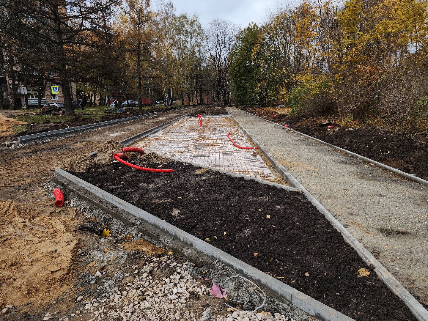 Черноголовка, Школьный бульвар, Благоустройство дорог,