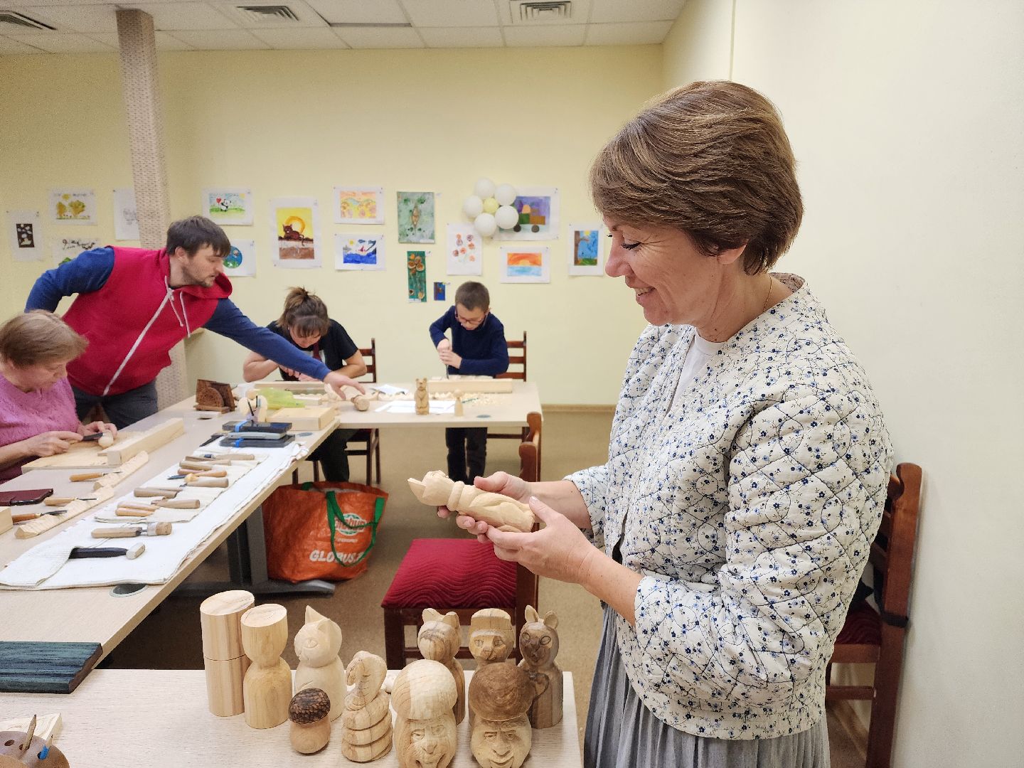 красноармейск, городской округ пушкинский, резьба по дереву, активное долголетие,