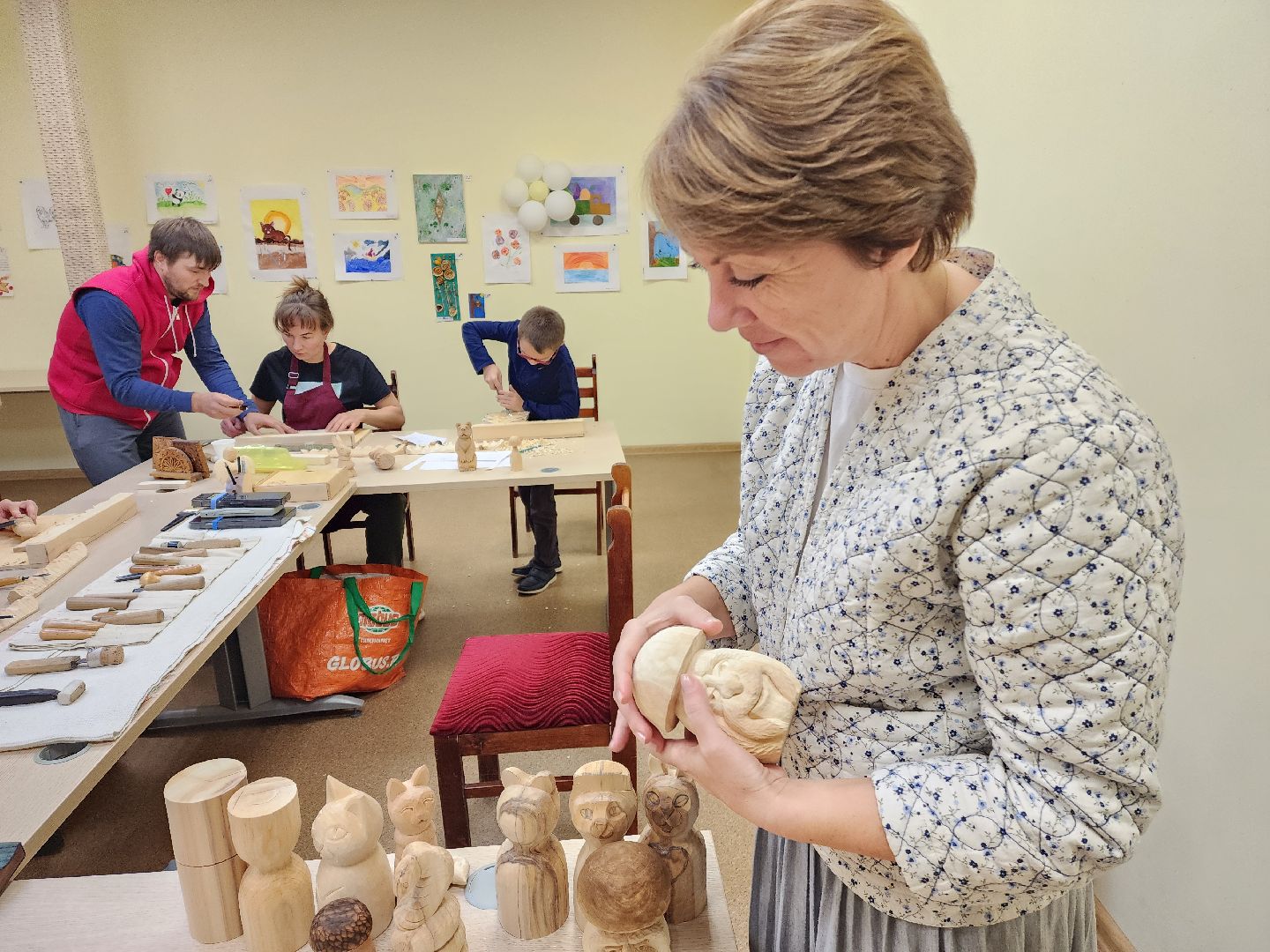 красноармейск, городской округ пушкинский, резьба по дереву, активное долголетие,