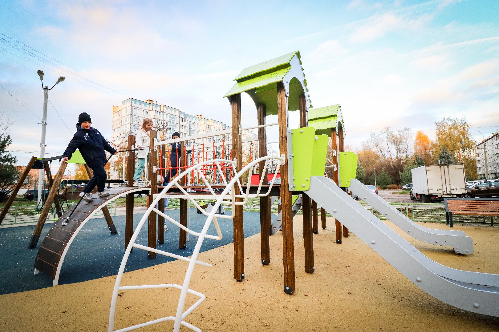 Клин, общество, благоустройство, новая детская площадка,