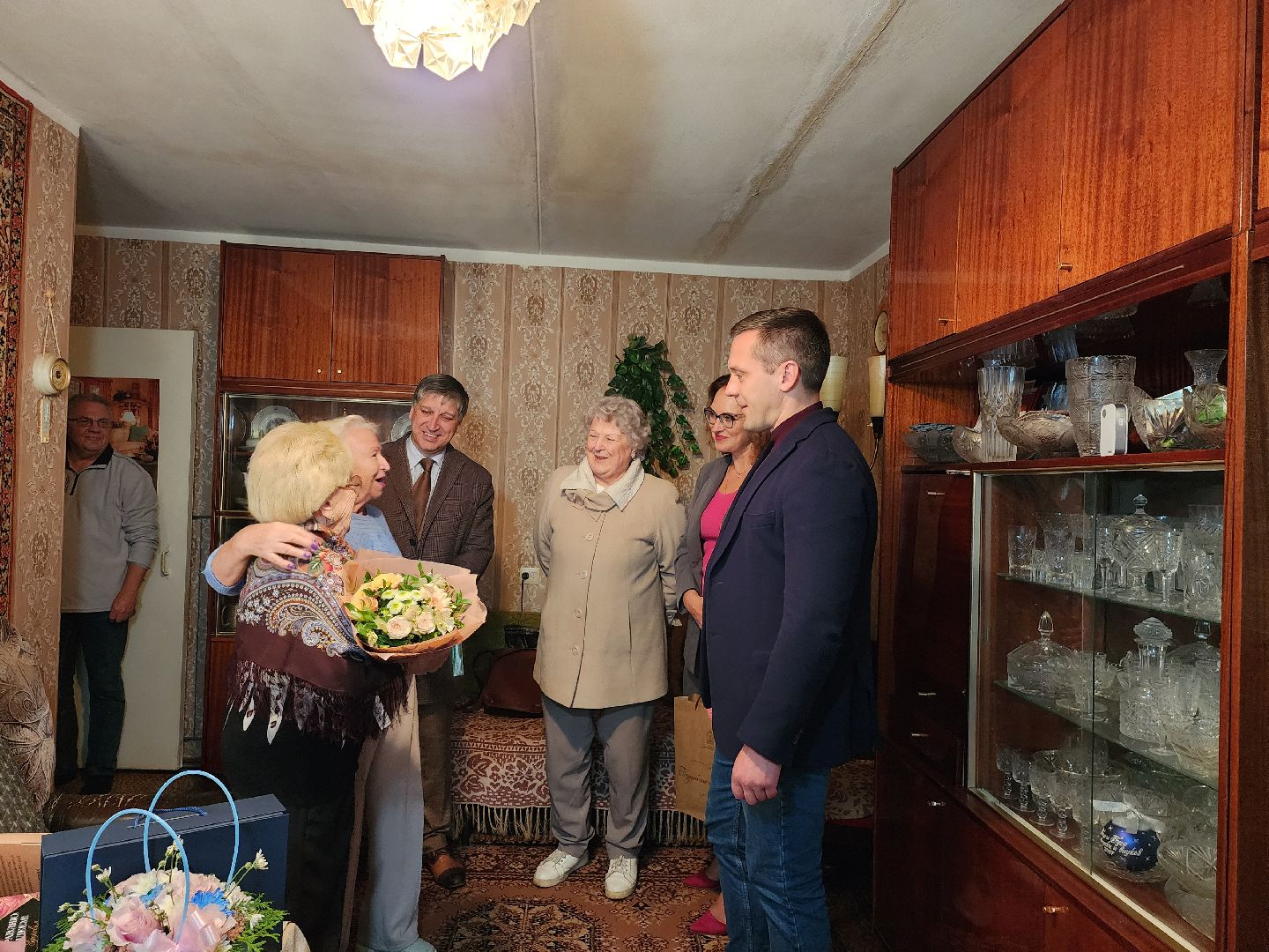 Дубна, Поздравление, Ветеран, Блокадник, Юбилей,