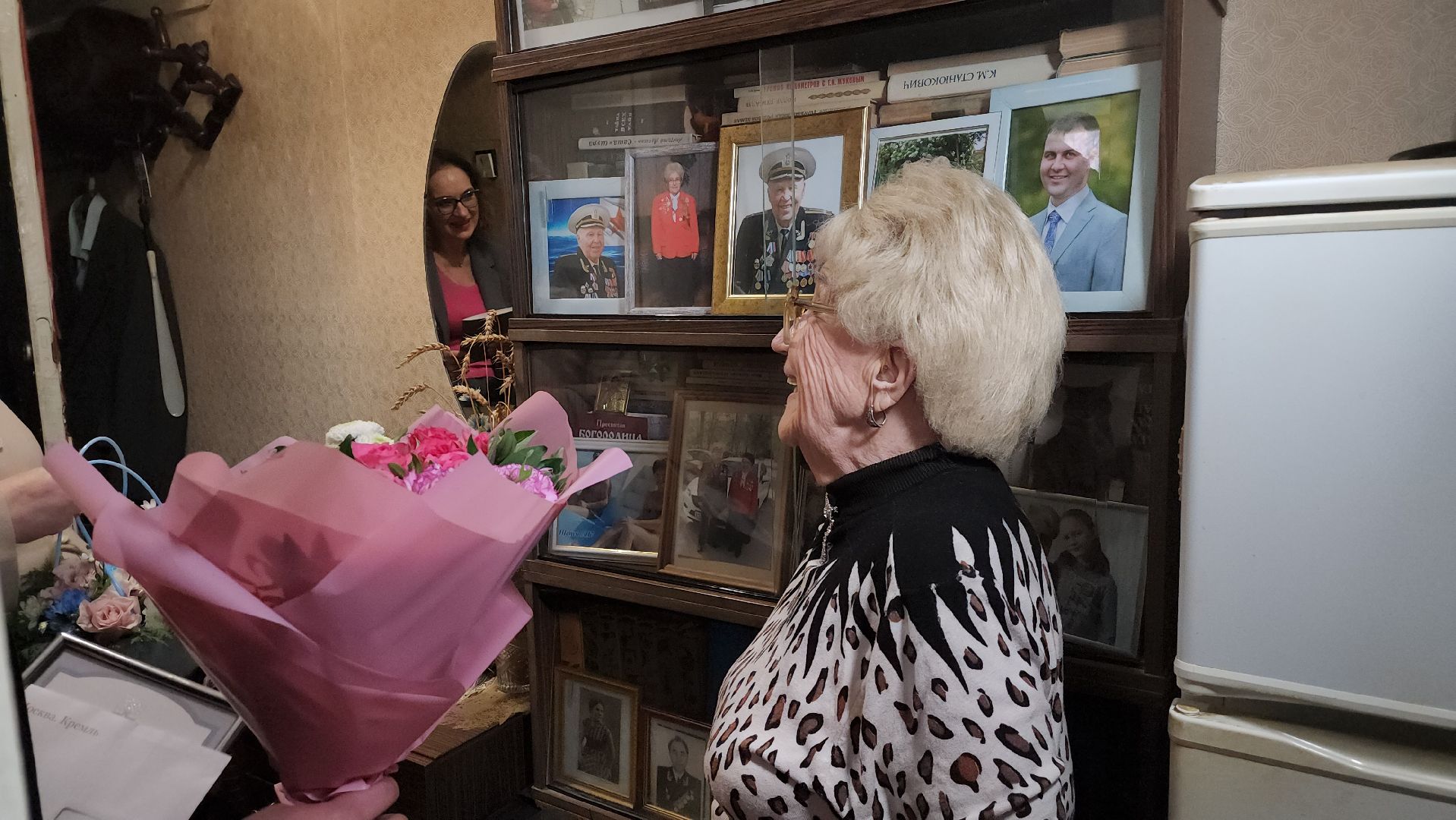 Дубна, Поздравление, Ветеран, Блокадник, Юбилей,