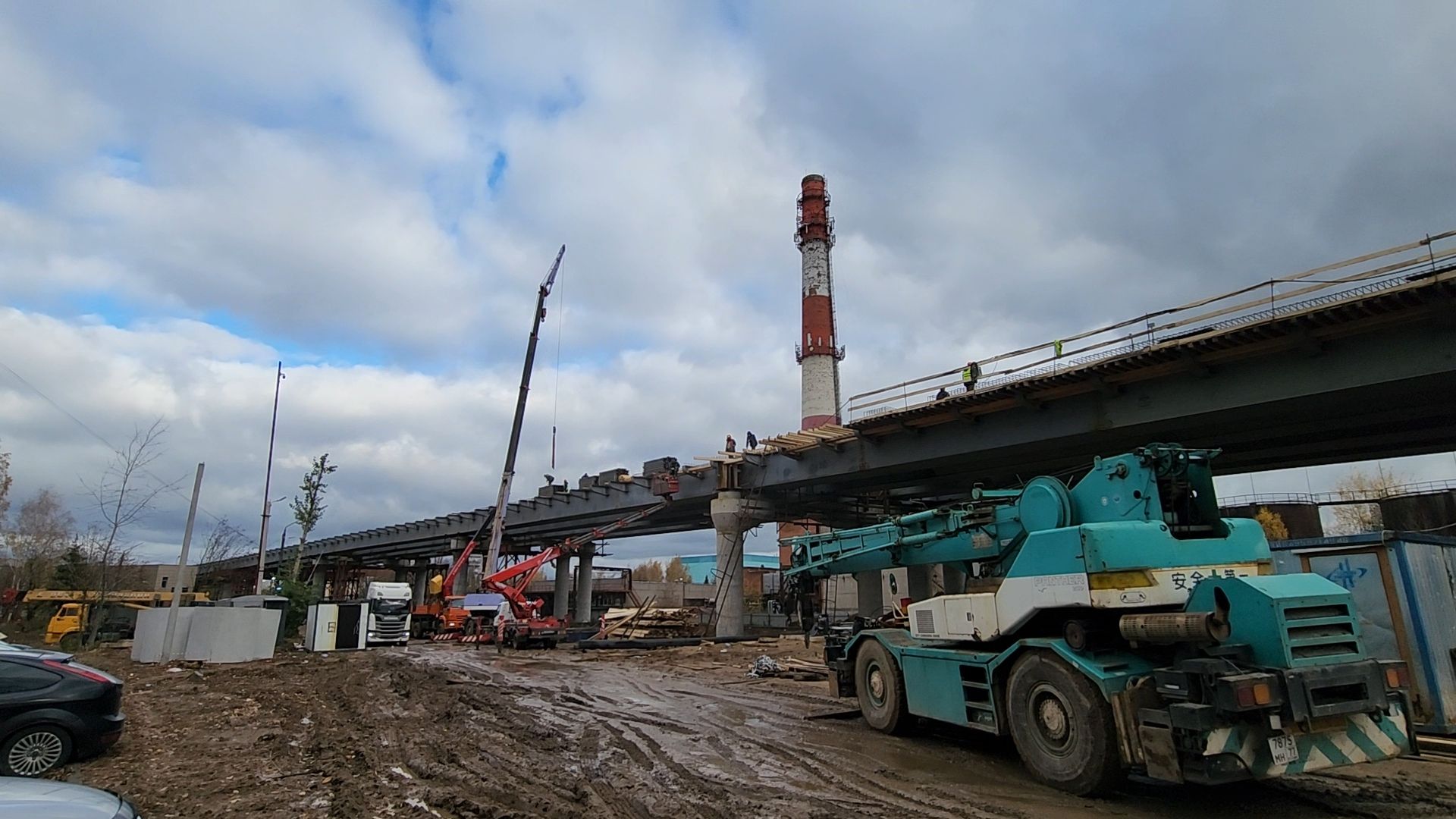 Одинцово, ЦКАД, строительство,