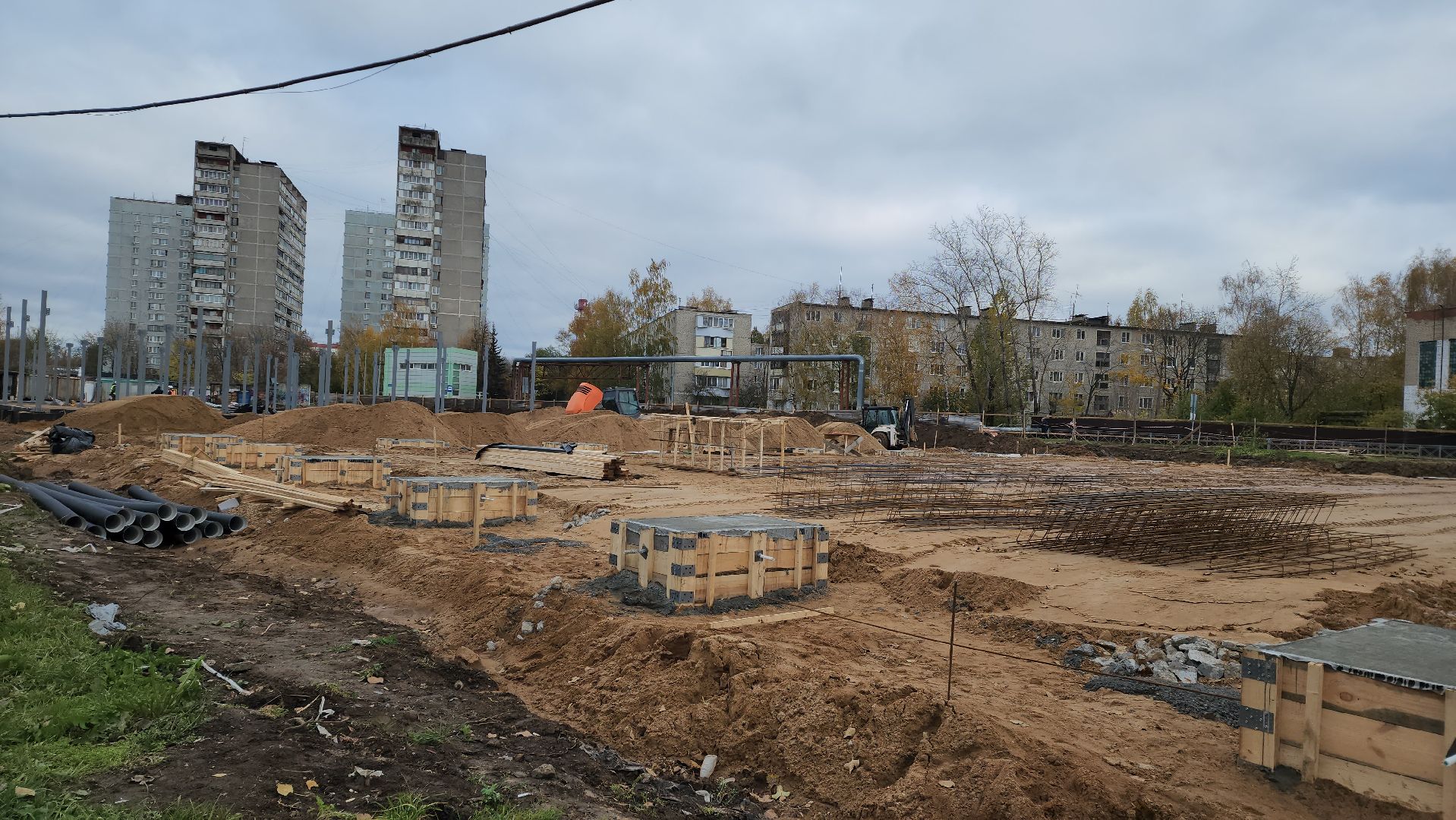 Новый магазин, Лобня, Строительство,