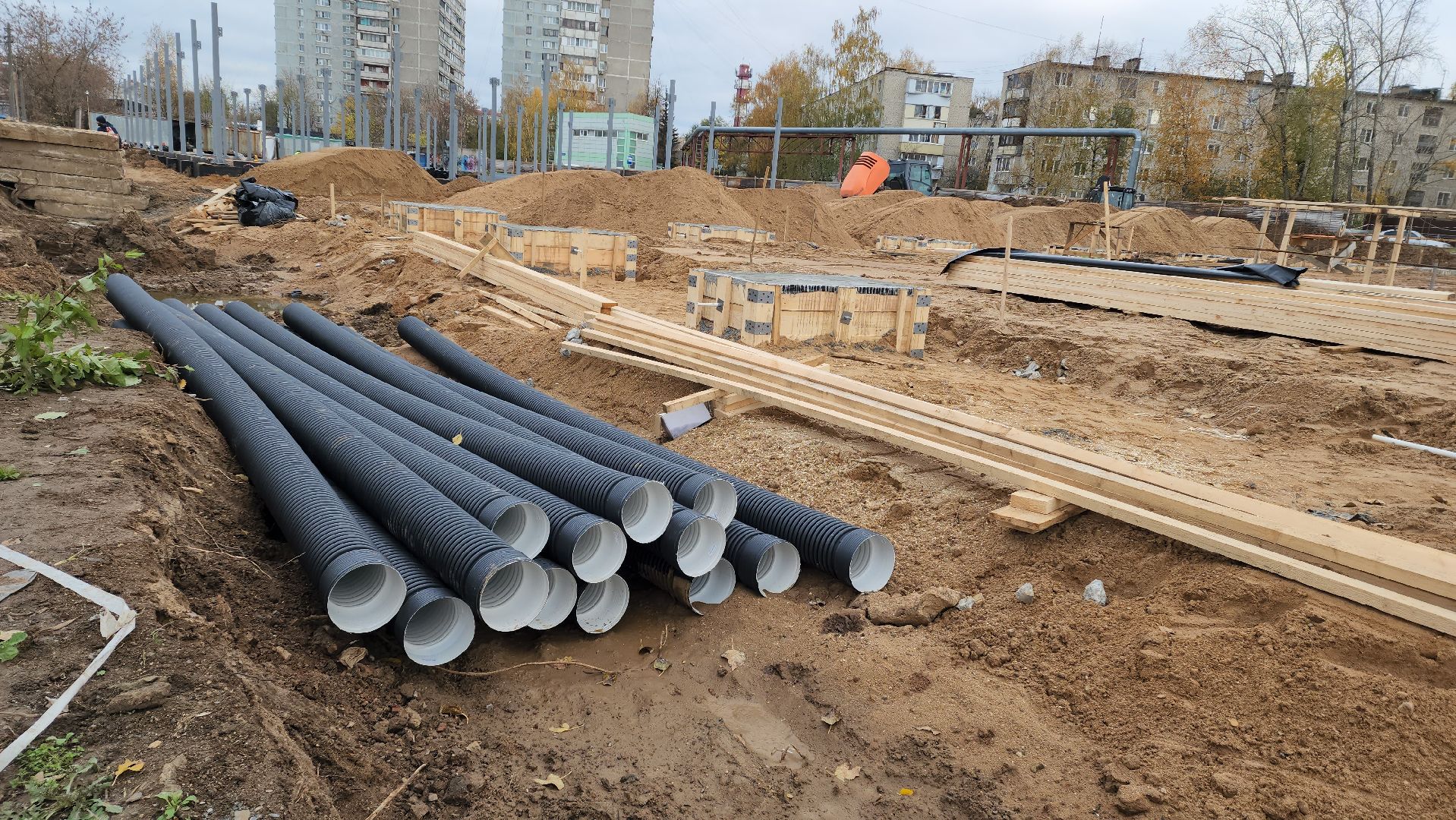 Новый магазин, Лобня, Строительство,