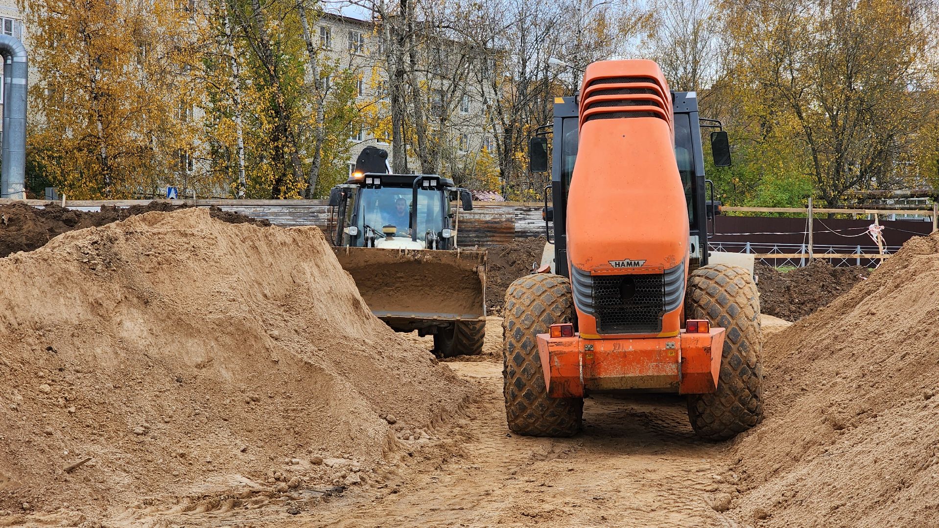 Новый магазин, Лобня, Строительство,