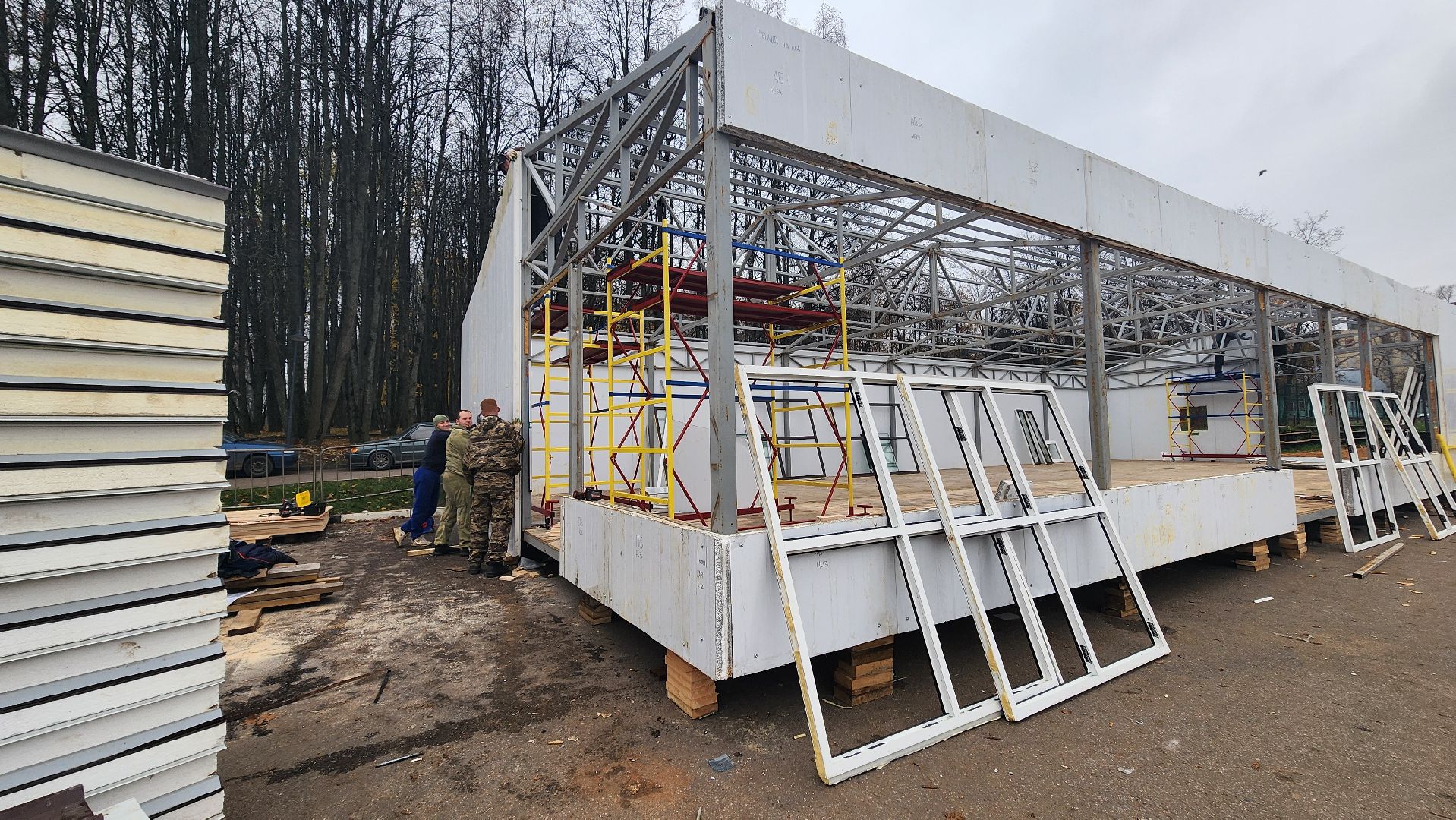 Солнечногорск, спорт, городской парк, строительство катка,