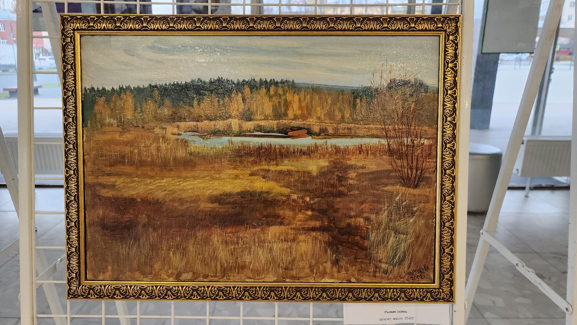 ивантеевка, художественная выставка, живопись, картины маслом, осень, город, художник,родина,