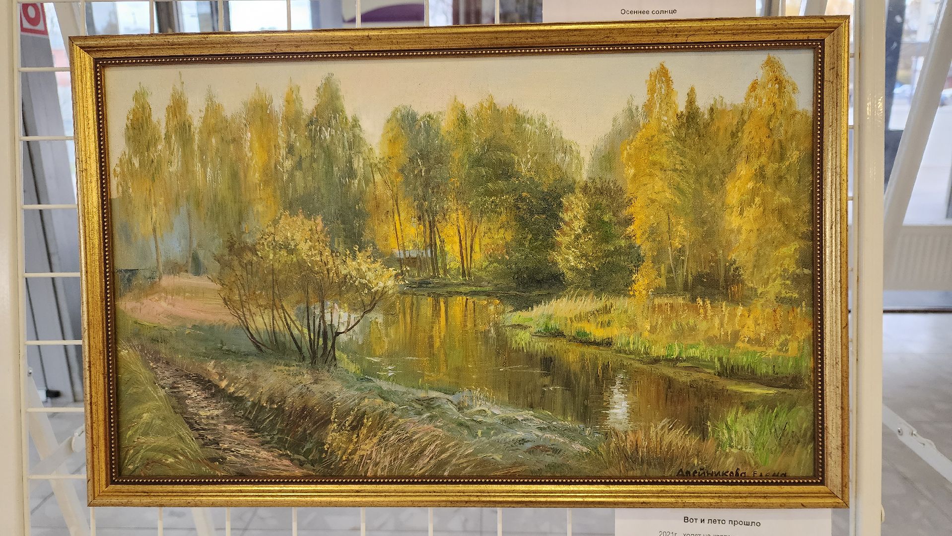 ивантеевка, художественная выставка, живопись, картины маслом, осень, город, художник,родина,