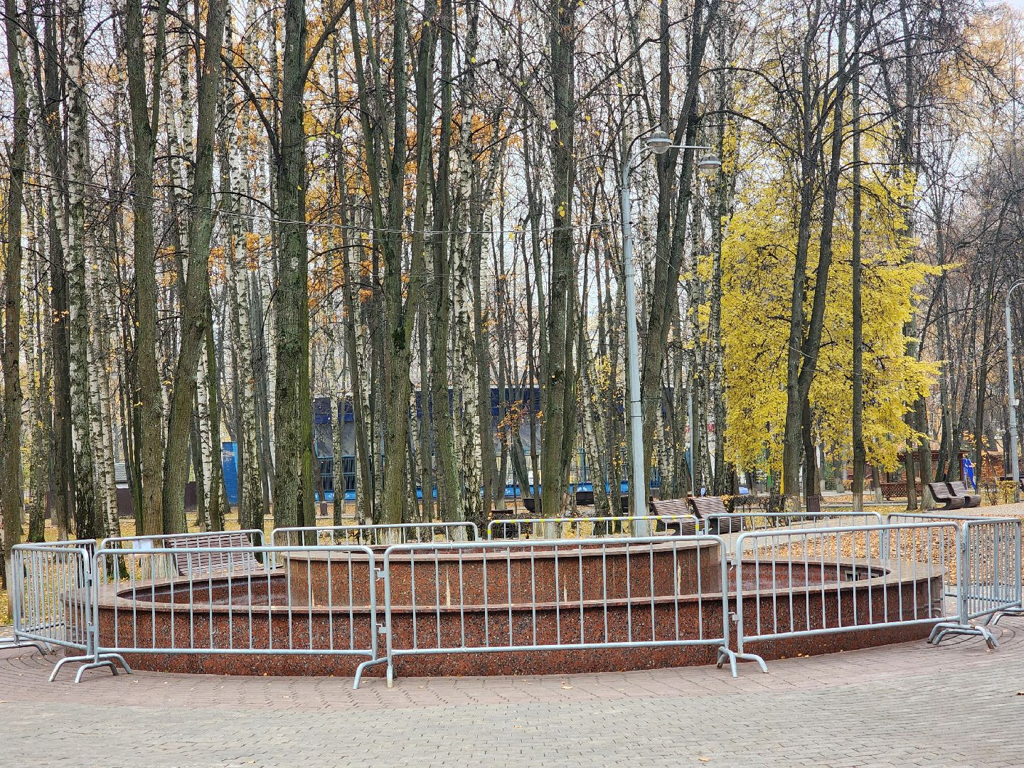 королёв, центральный парк, подготовка к зиме,