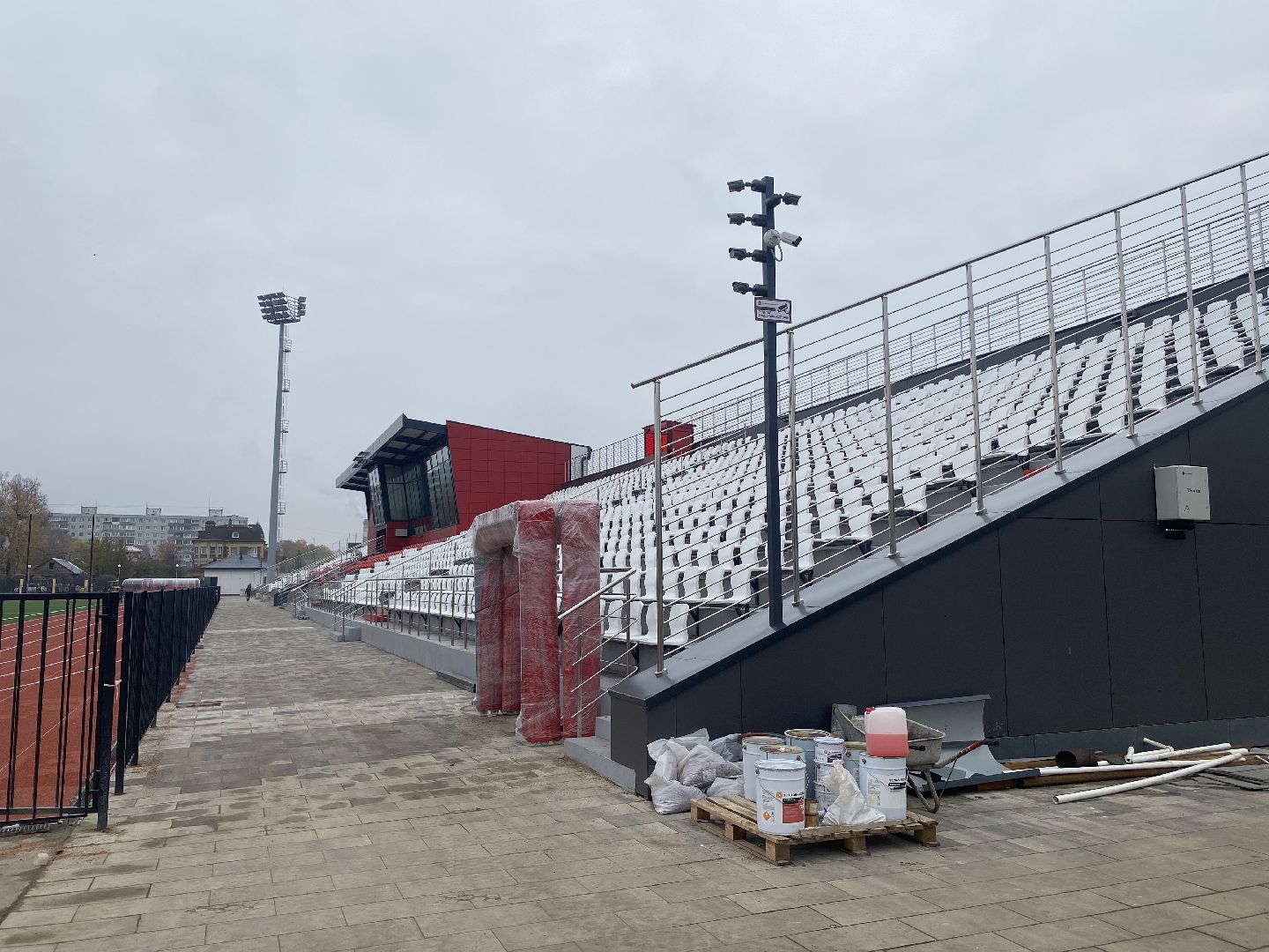 Коломна, стадион авангард, строительство, благоустойство, спорт,