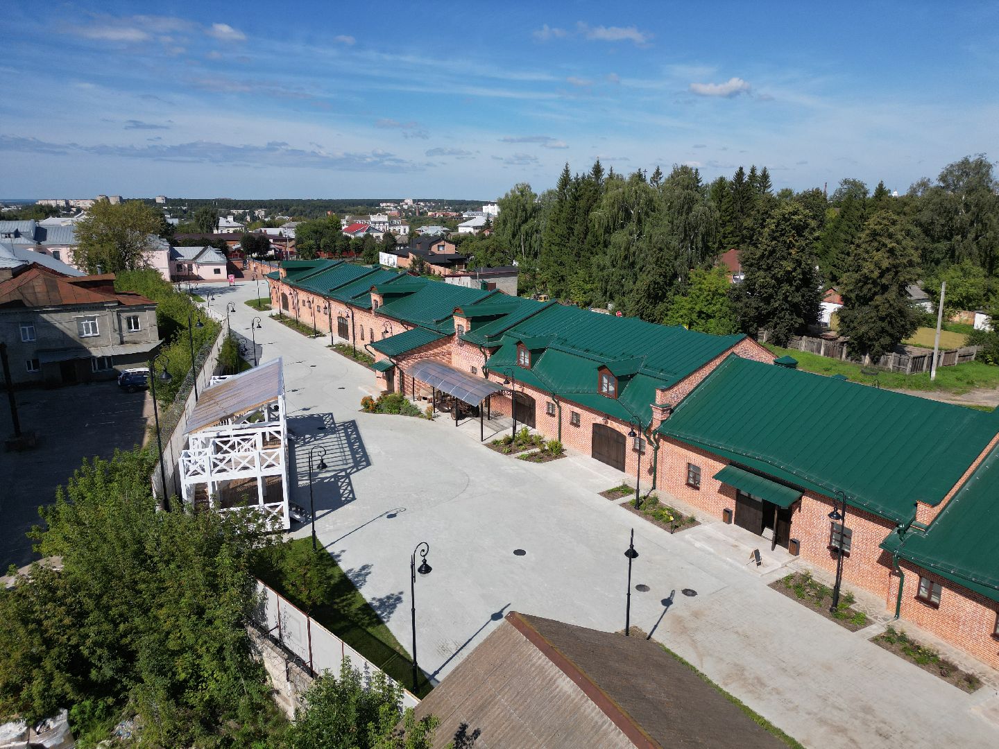 видео с коптера, серпухов, каретный сарай, музей,