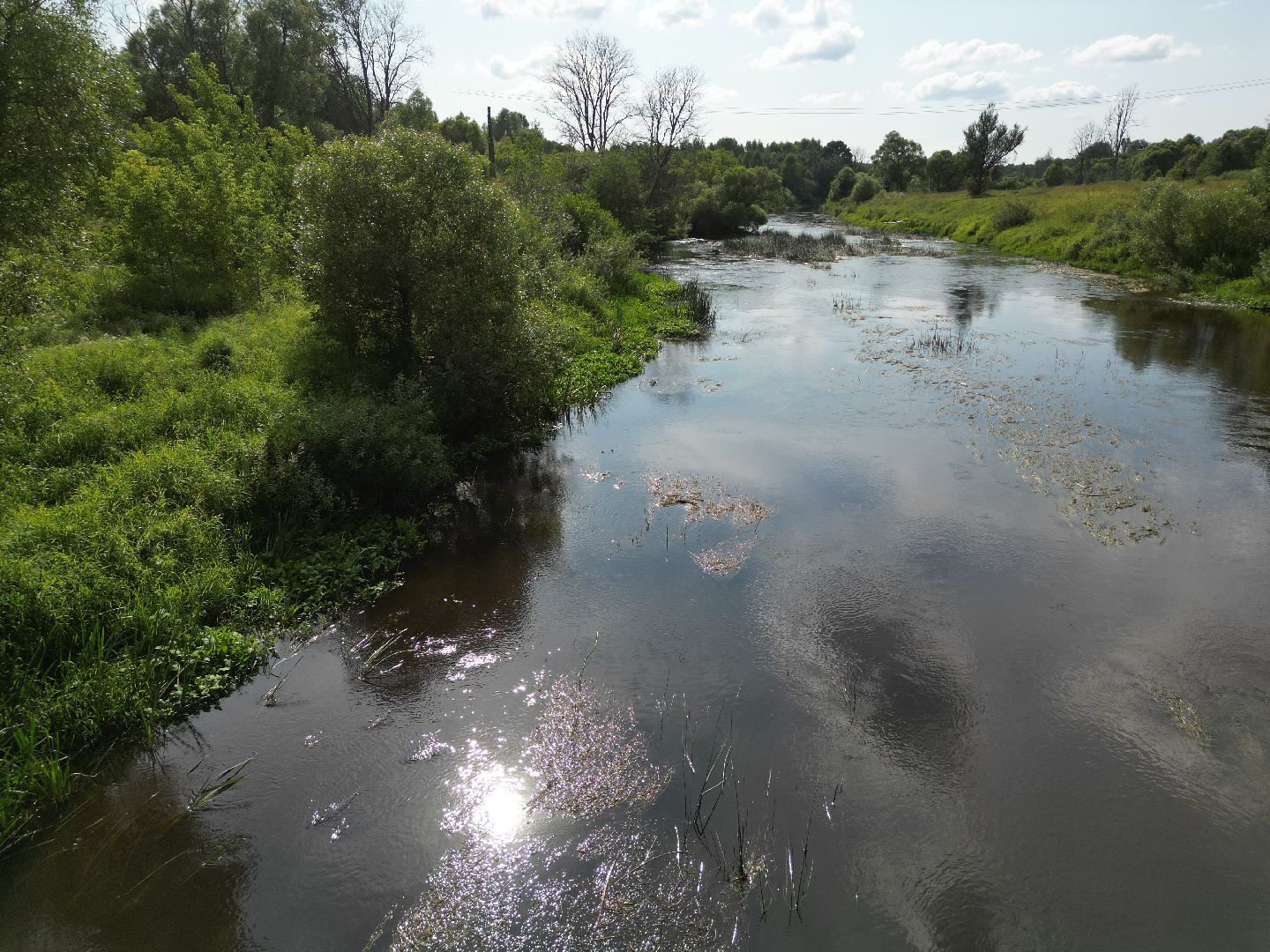 видео с коптера, талдом, мост, церковь,