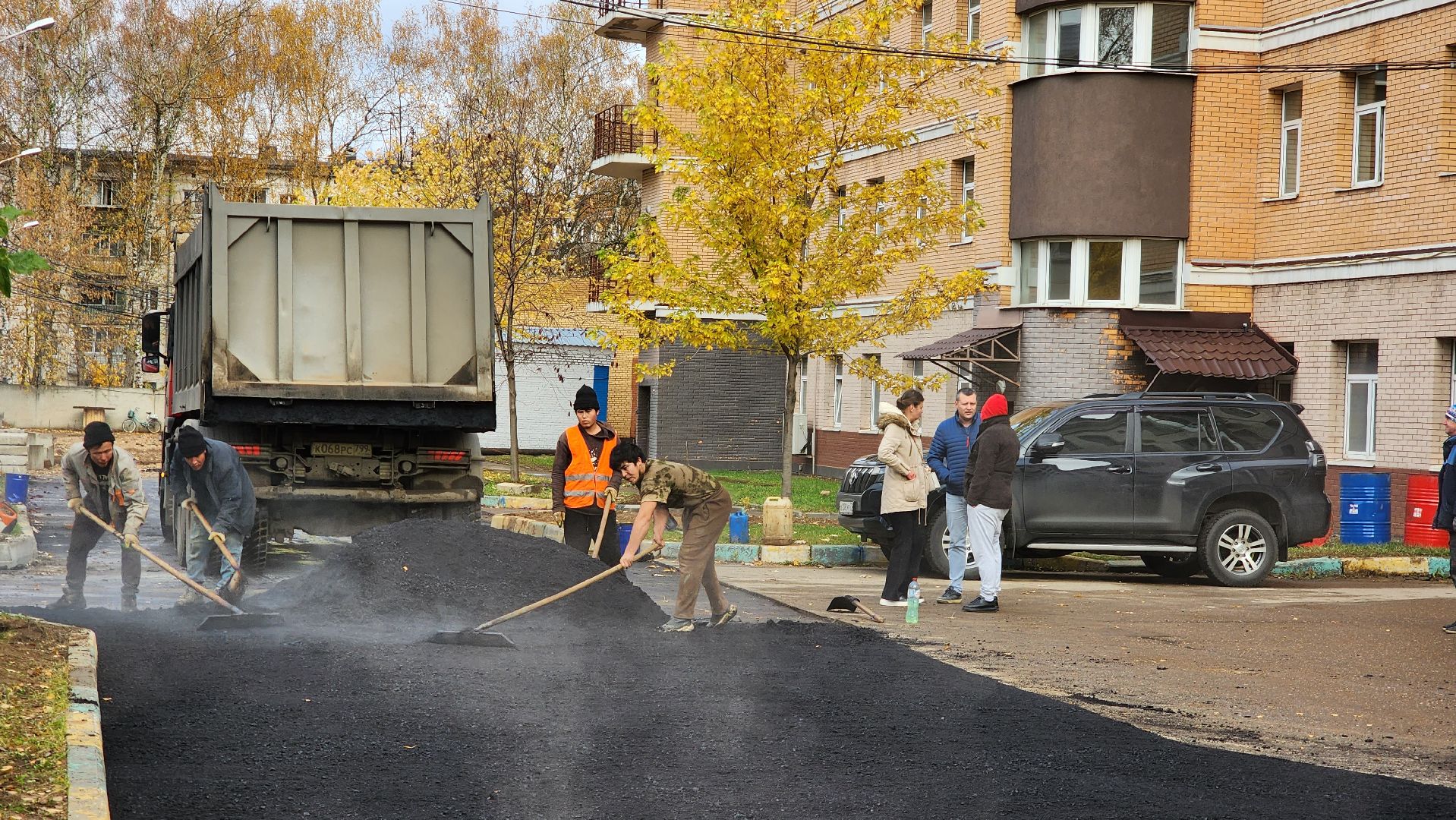 Благоустройство территории, Асфальт, асфальтирование, Долгопрудный,
