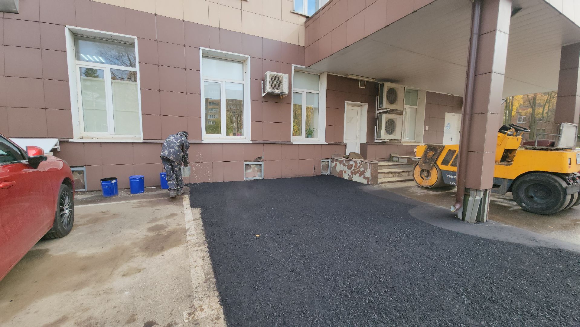 Благоустройство территории, Асфальт, асфальтирование, Долгопрудный,