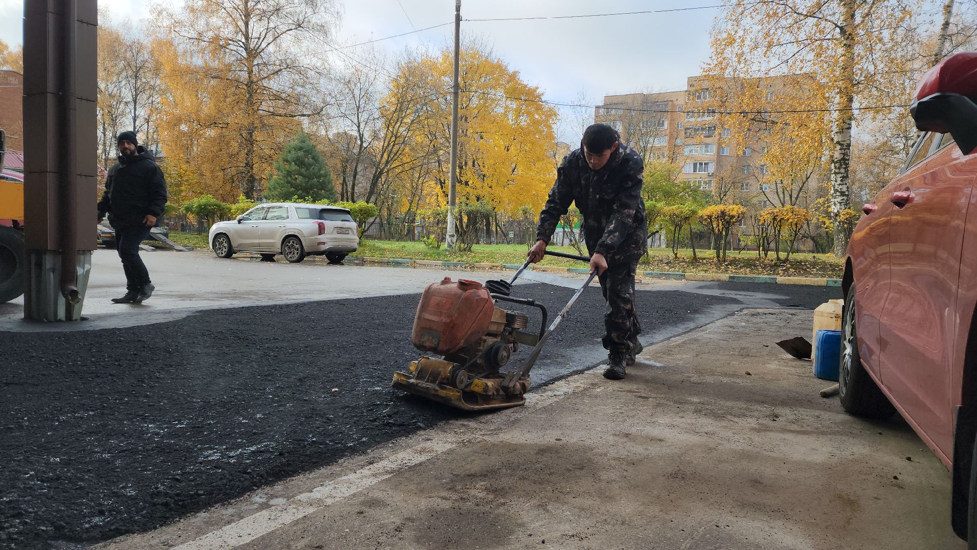 Благоустройство территории, Асфальт, асфальтирование, Долгопрудный,