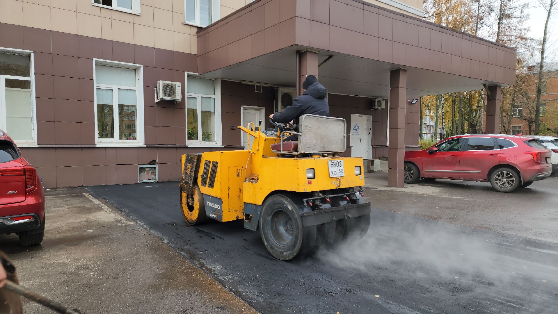 Благоустройство территории, Асфальт, асфальтирование, Долгопрудный,