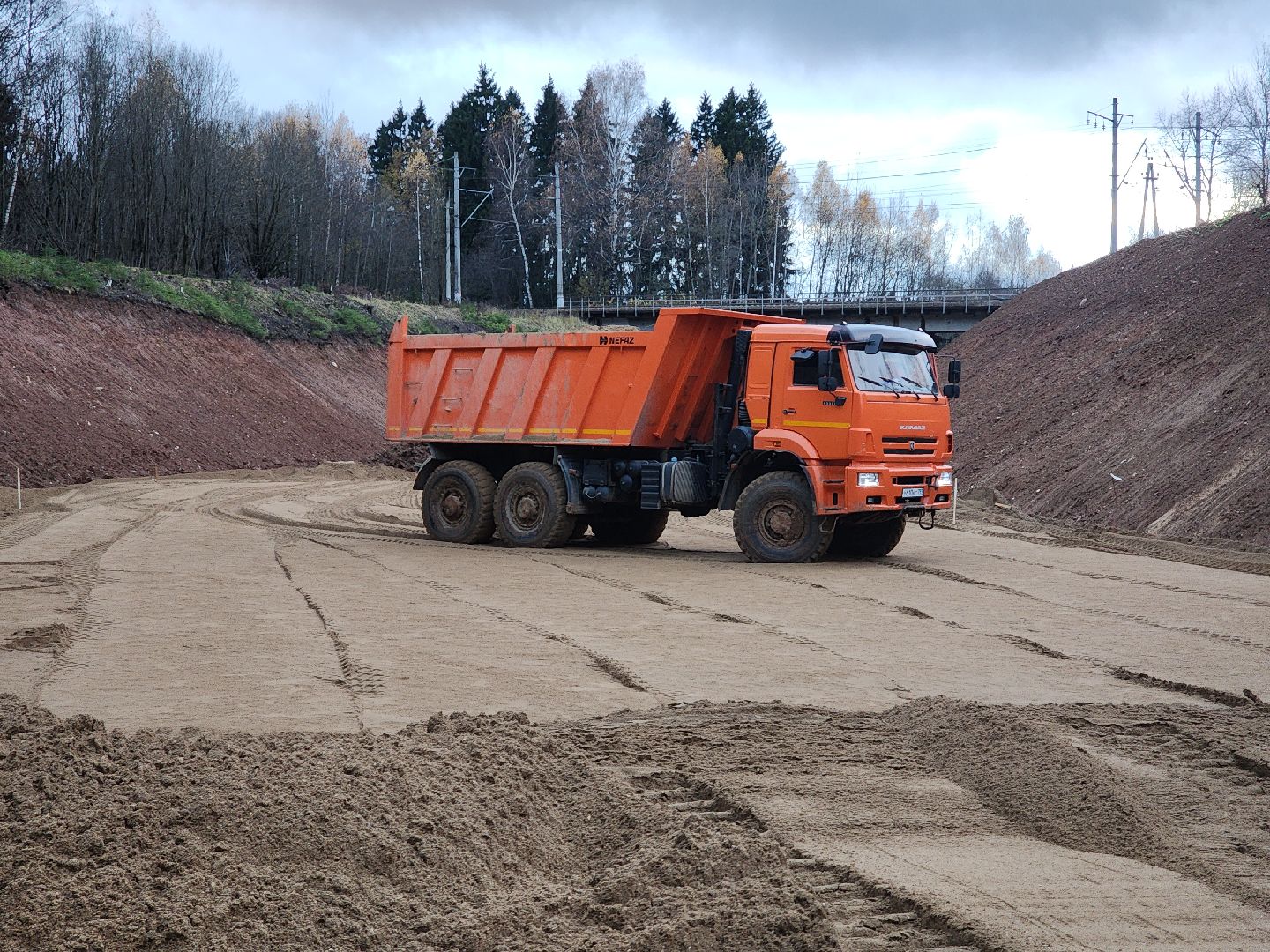 строительство дороги, объездная дорога, тучково, руза, рузский городской округ, московская область, Подмосковье,