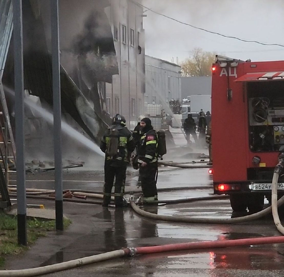 долгопрудный, пожар, склад, удобрения, мчс,