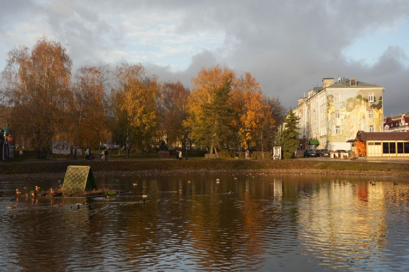 Огари, Сергиев Посад, Осень, Природа, Птицы, вертикалка,