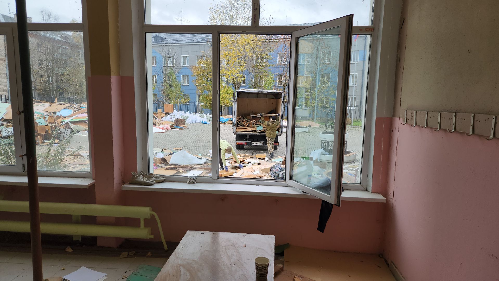 серпухов, ремонт школы, улица советская, образование, демонтаж,