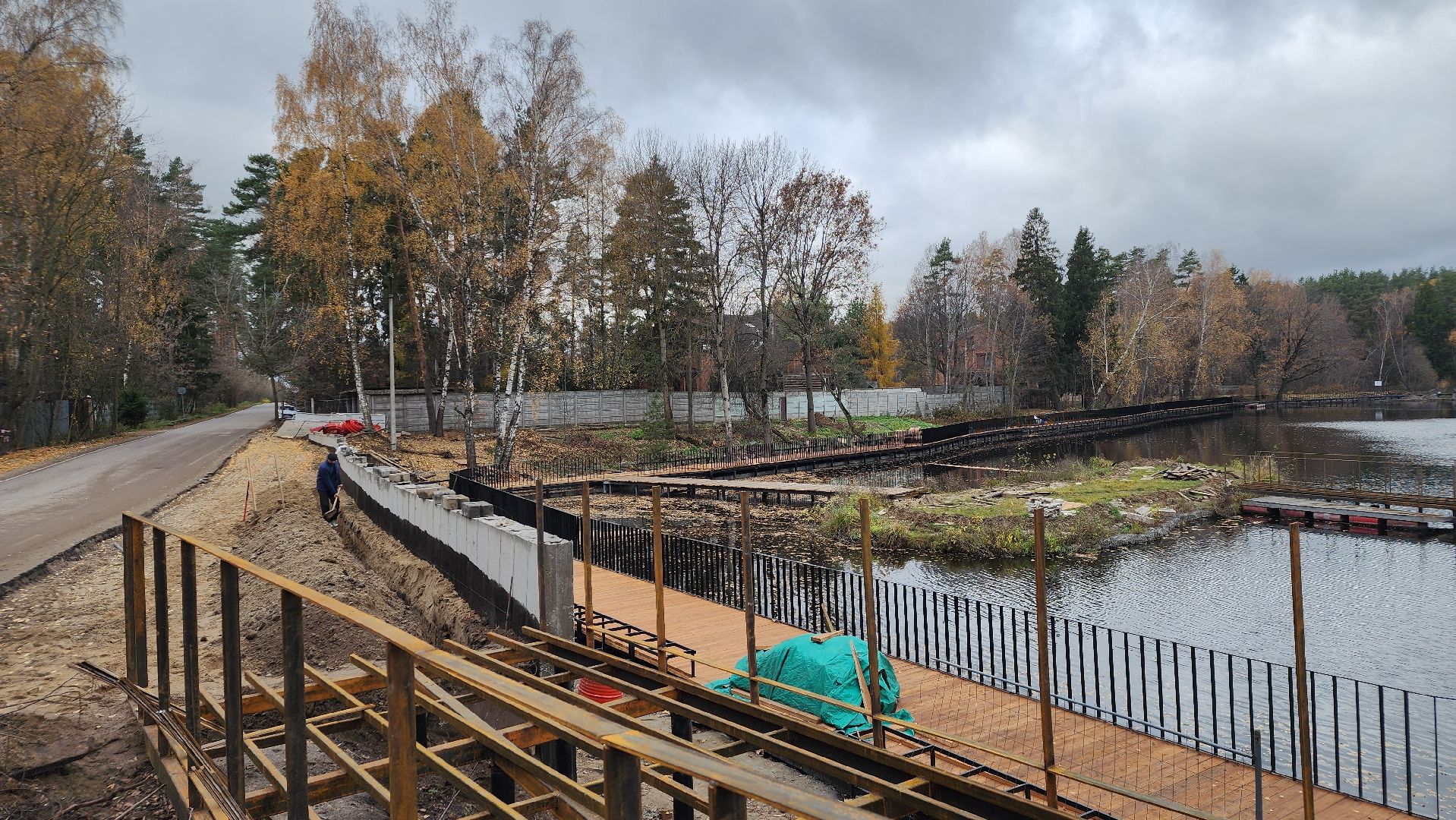 благоустройство, набережная, Лосино-Петровский,