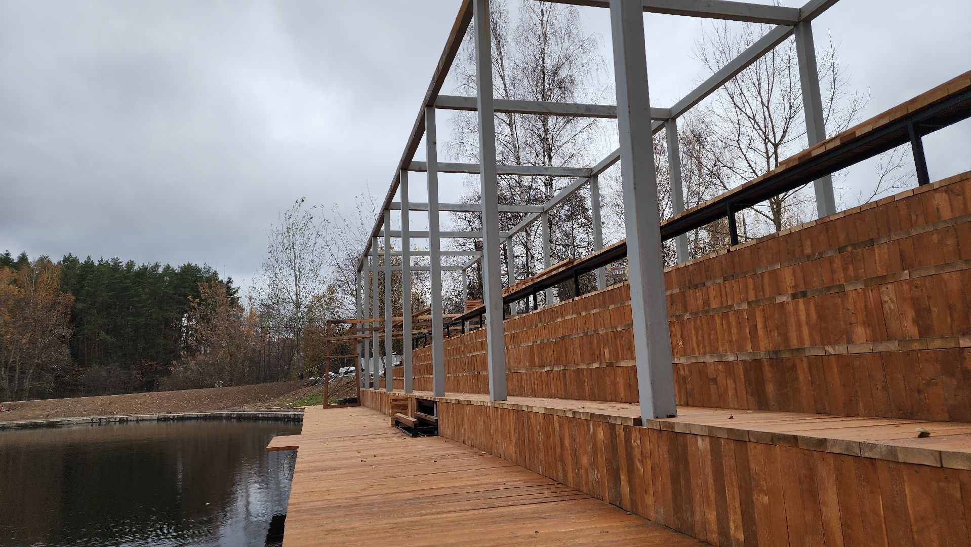 благоустройство, набережная, Лосино-Петровский,