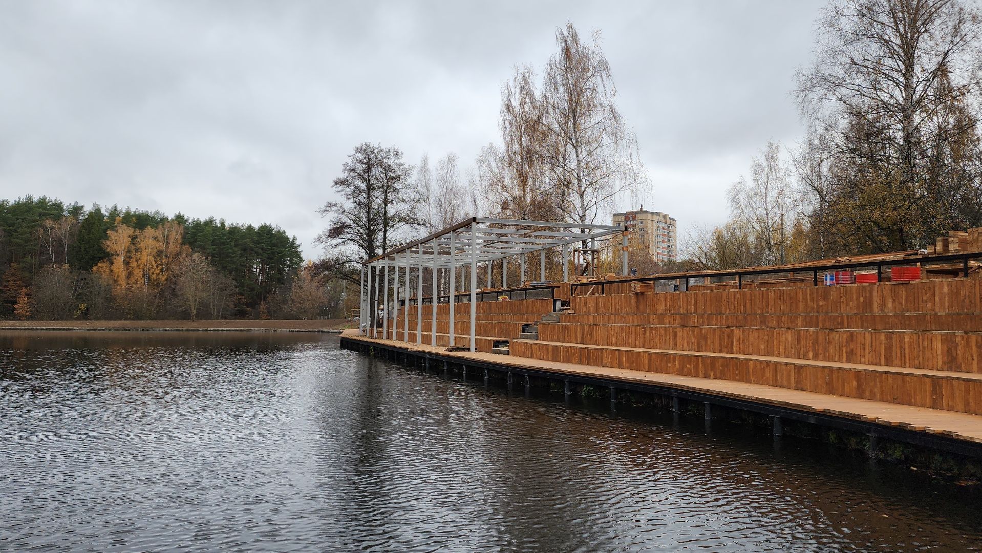 благоустройство, набережная, Лосино-Петровский,
