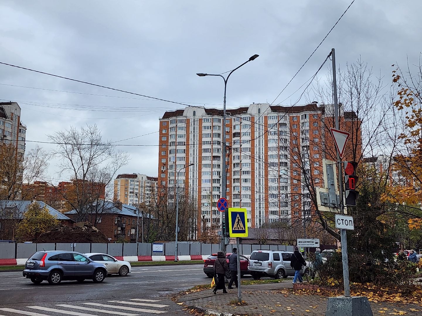 королёв, пешеходный переход, освещение дорог,