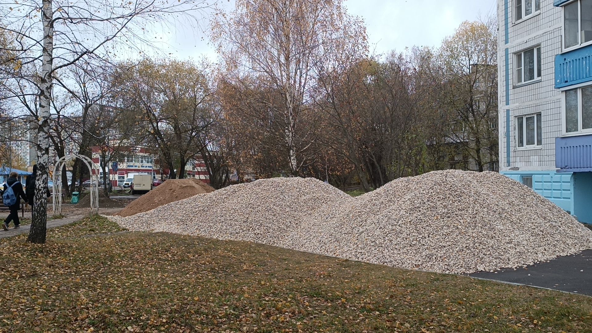 укладка асфальта, пешеходная дорожка, лобня,