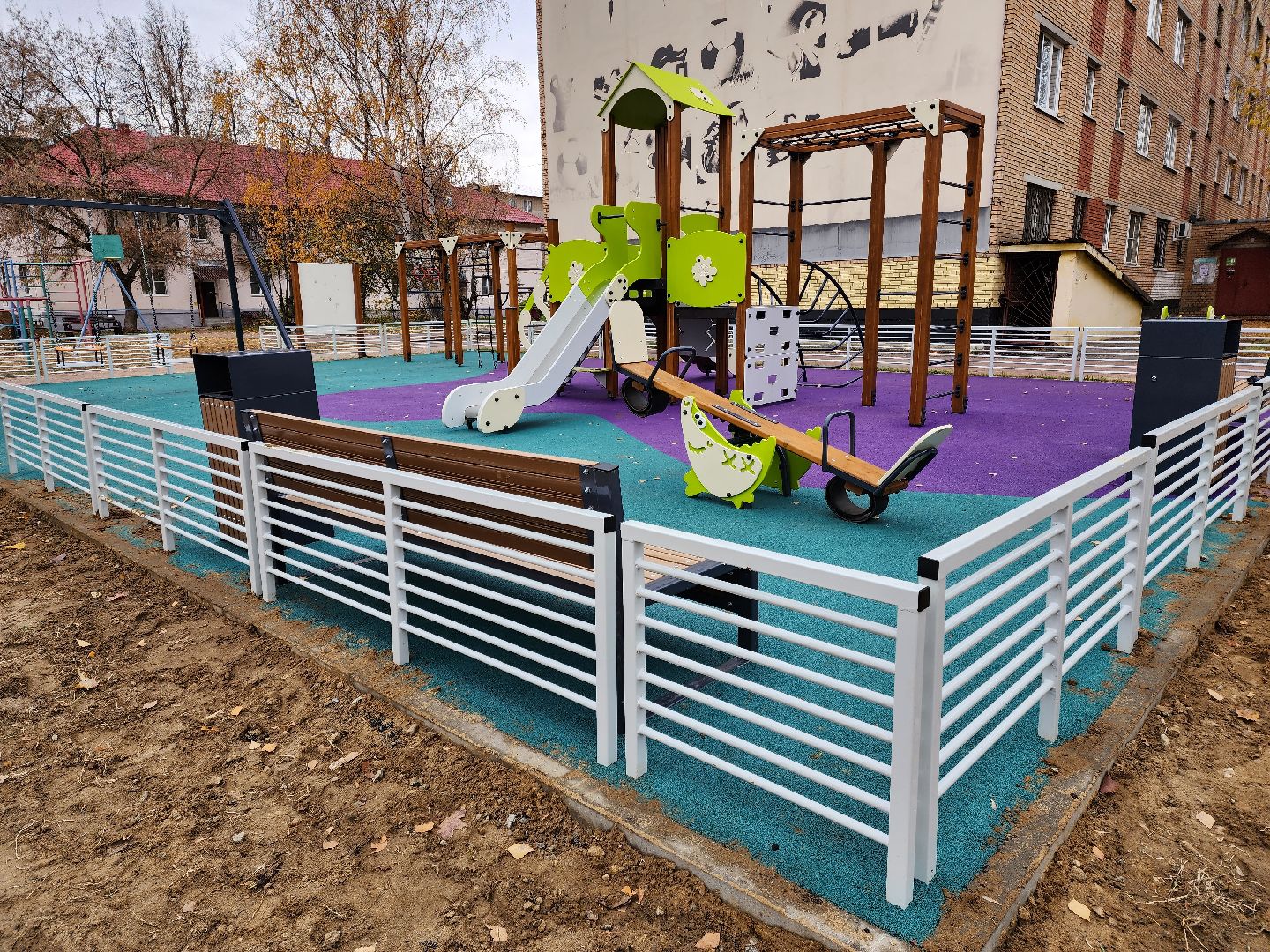 раменское, благоустройство, детские игровые площадки, Михалевича 33-35,