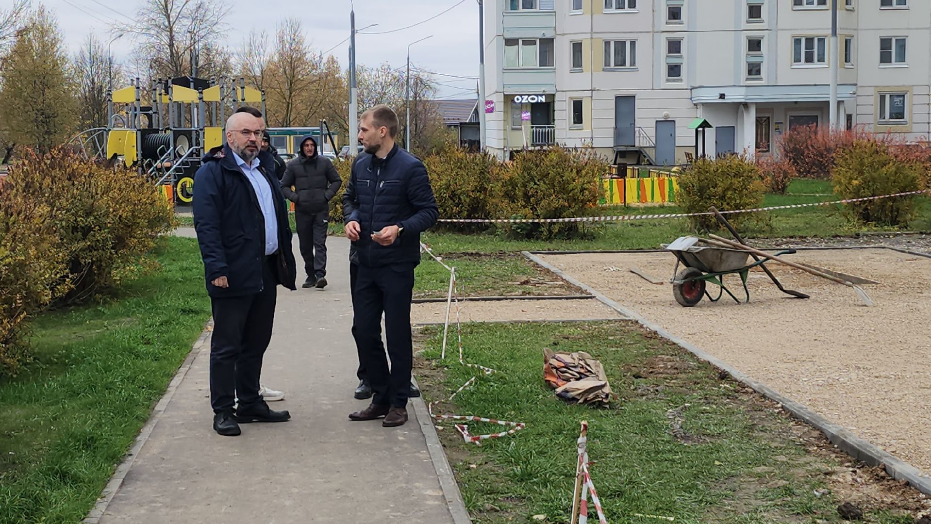 серпухов, ивановские дворики, благоустройство, спортивная площадка, обход территории,
