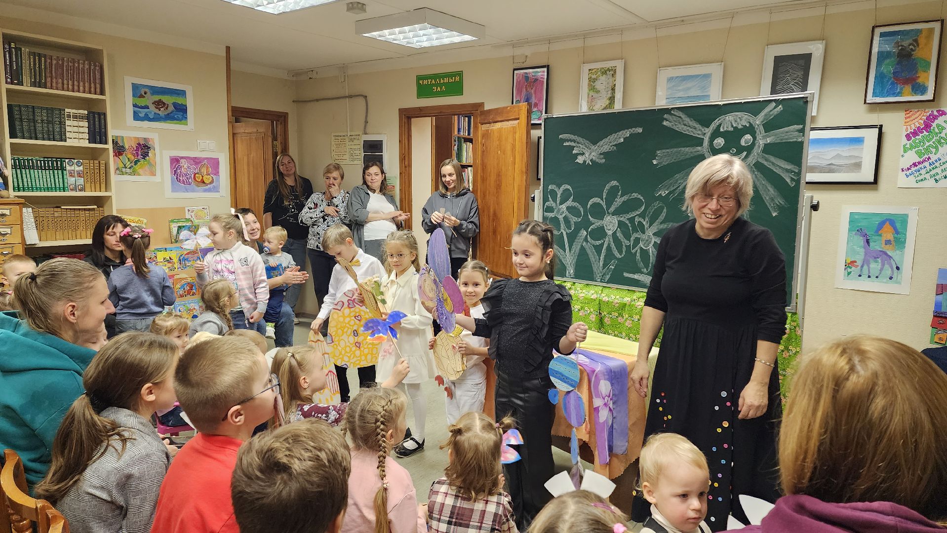 Спектакль, дети, Лобня, Декорации, Творчество детей,