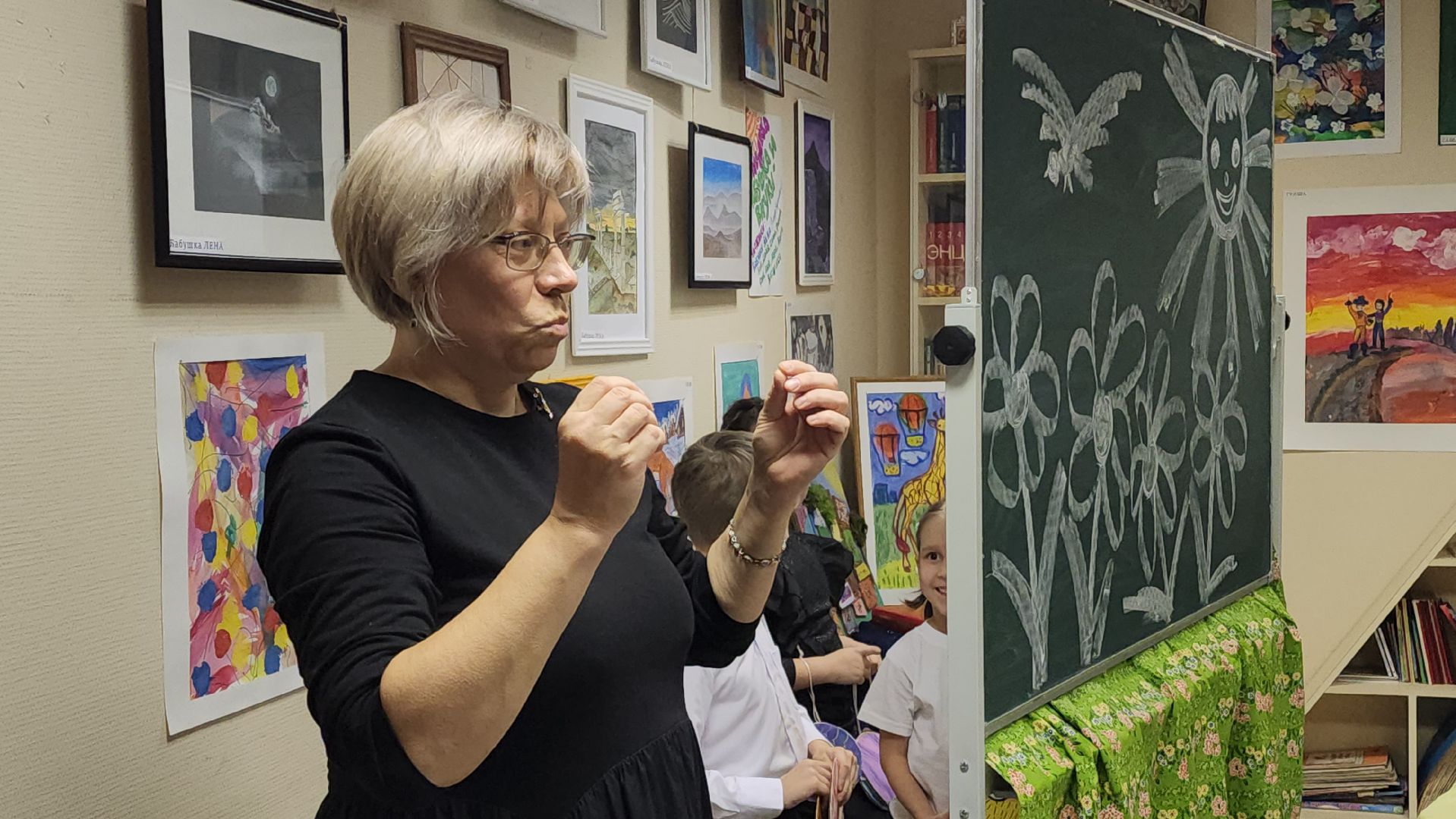 Спектакль, дети, Лобня, Декорации, Творчество детей,