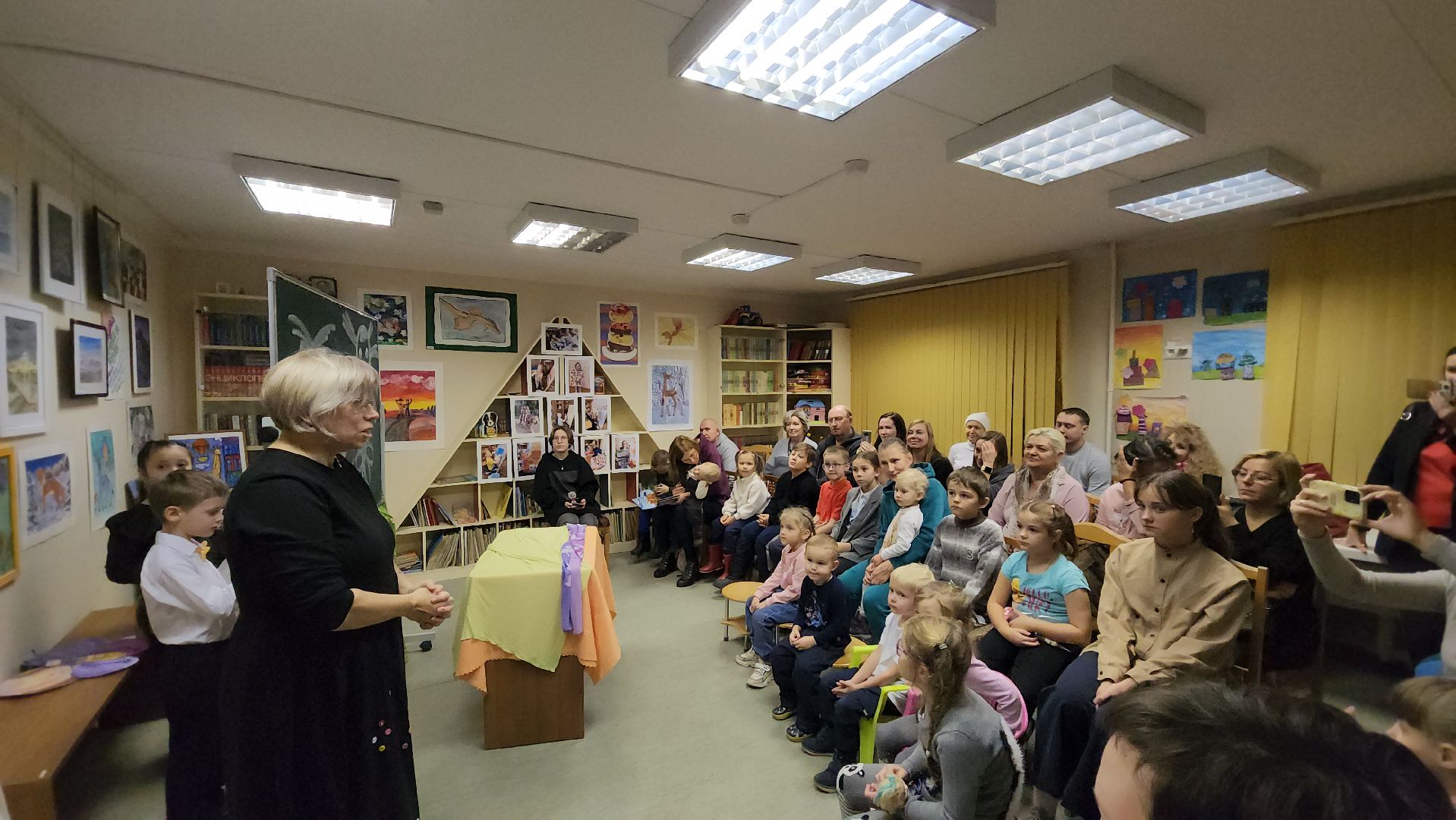 Спектакль, дети, Лобня, Декорации, Творчество детей,