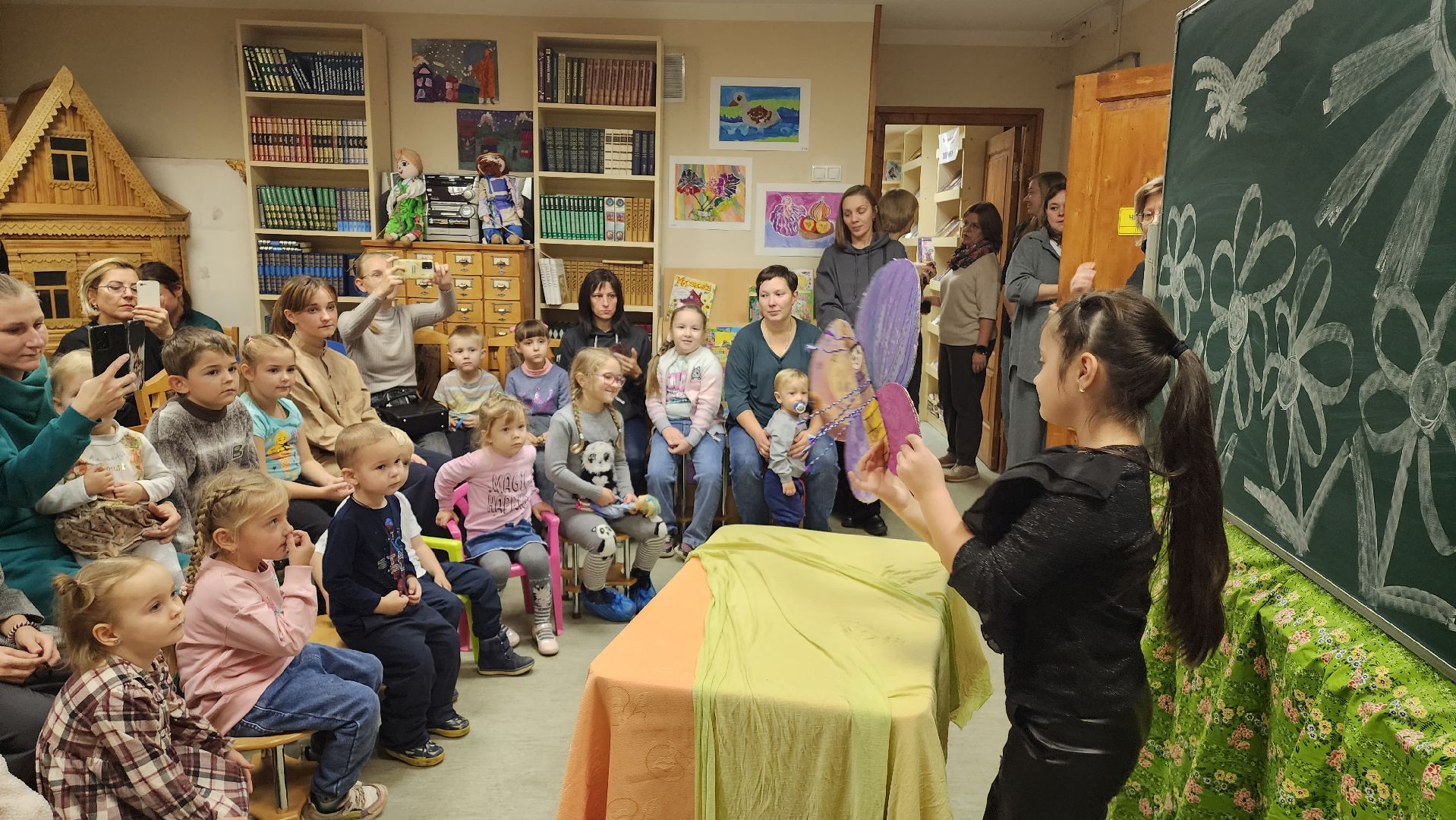 Спектакль, дети, Лобня, Декорации, Творчество детей,