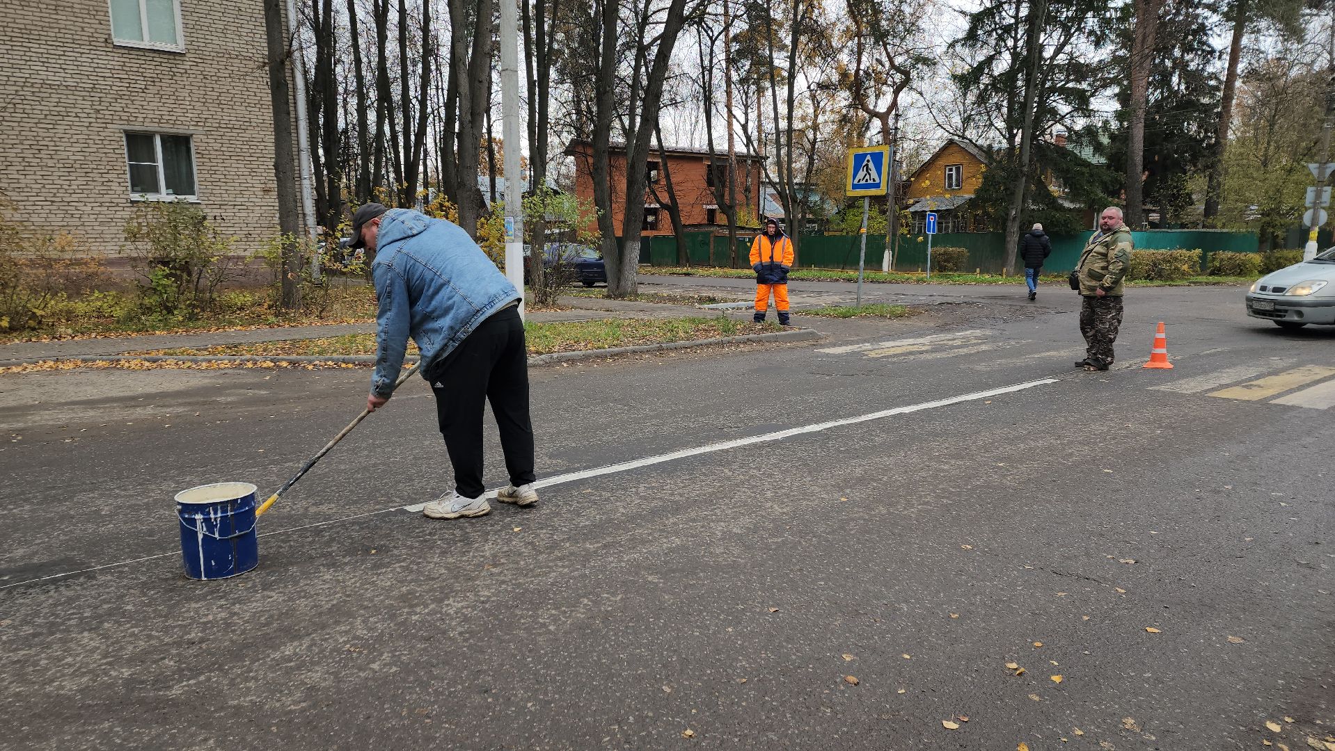 пушкино, дорожная разметка, безопасное движение, дорожное движение, пешеход,
