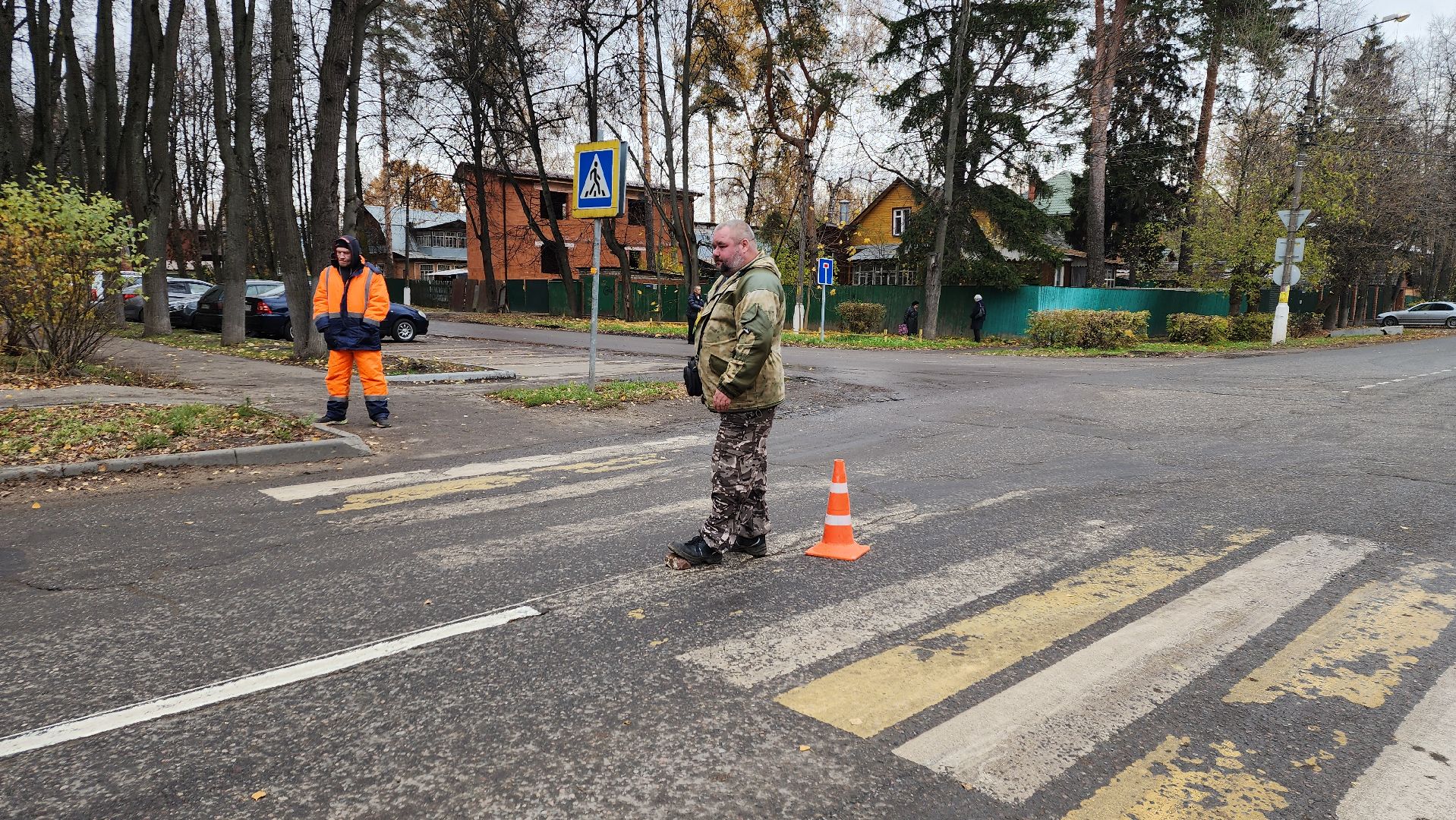 пушкино, дорожная разметка, безопасное движение, дорожное движение, пешеход,